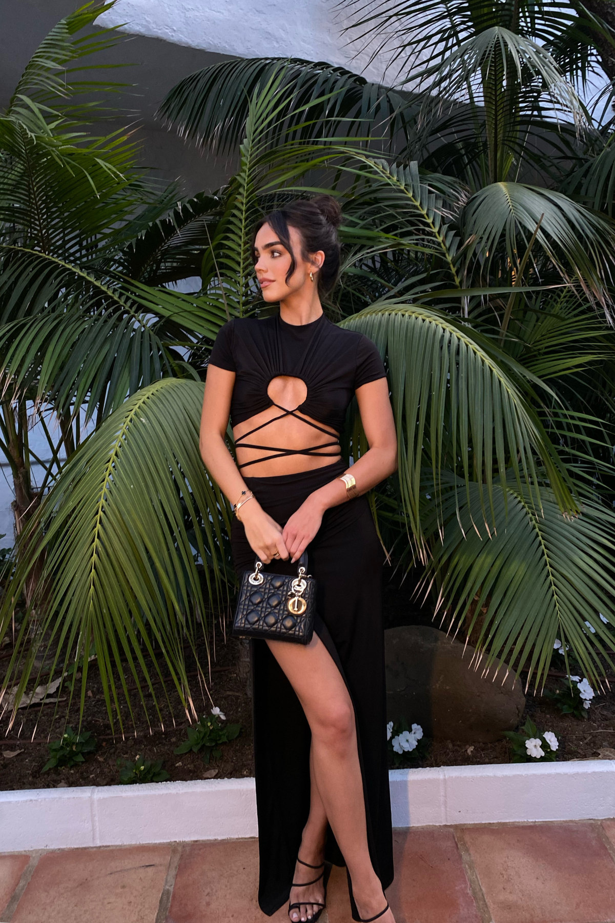 Palm tree maxi skirt on sale