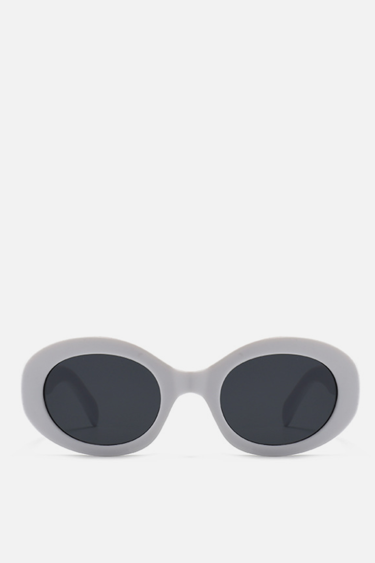 LIMA White Round Sunglasses