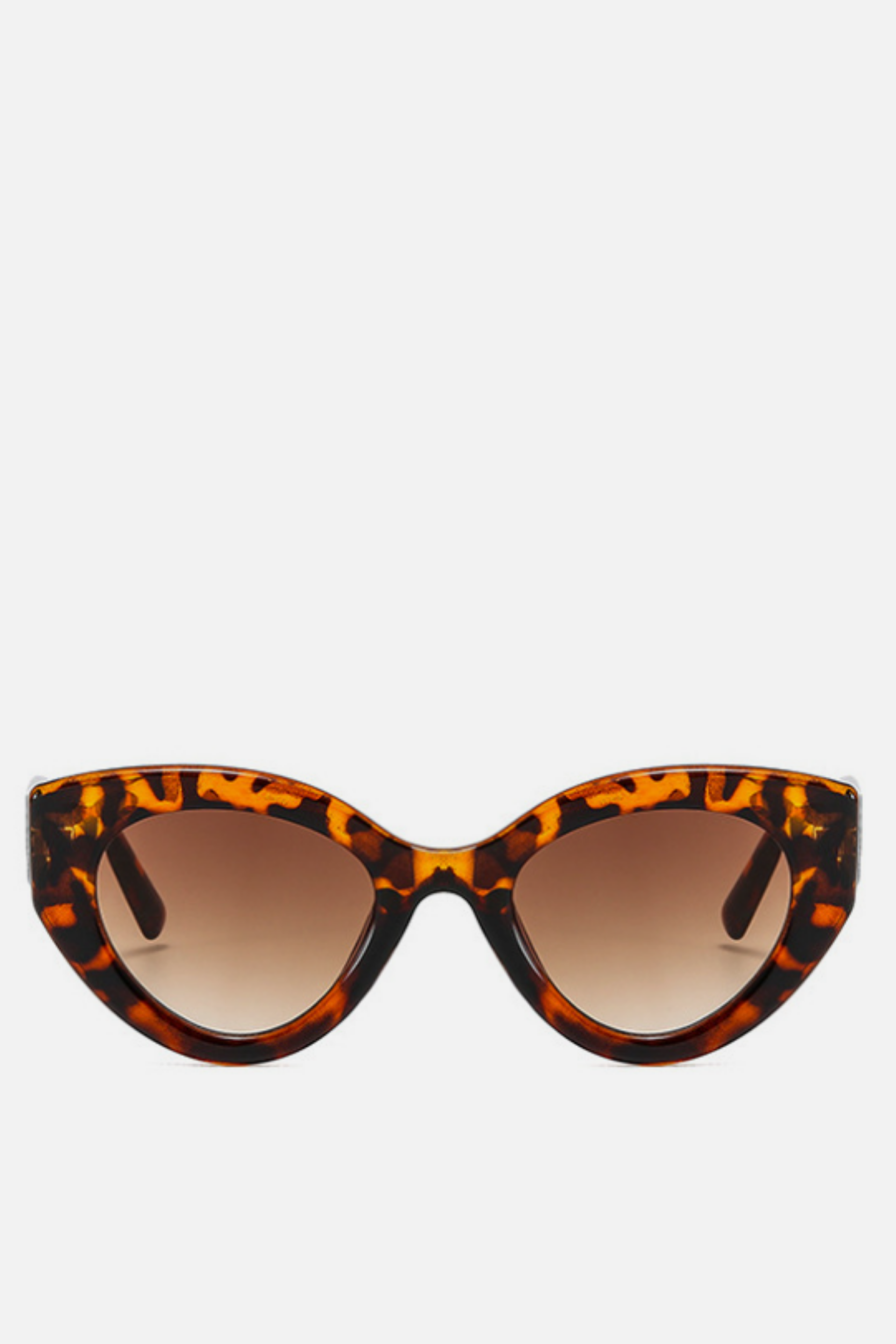 POSITANO Leopard Oversized Cat Eye Sunglasses