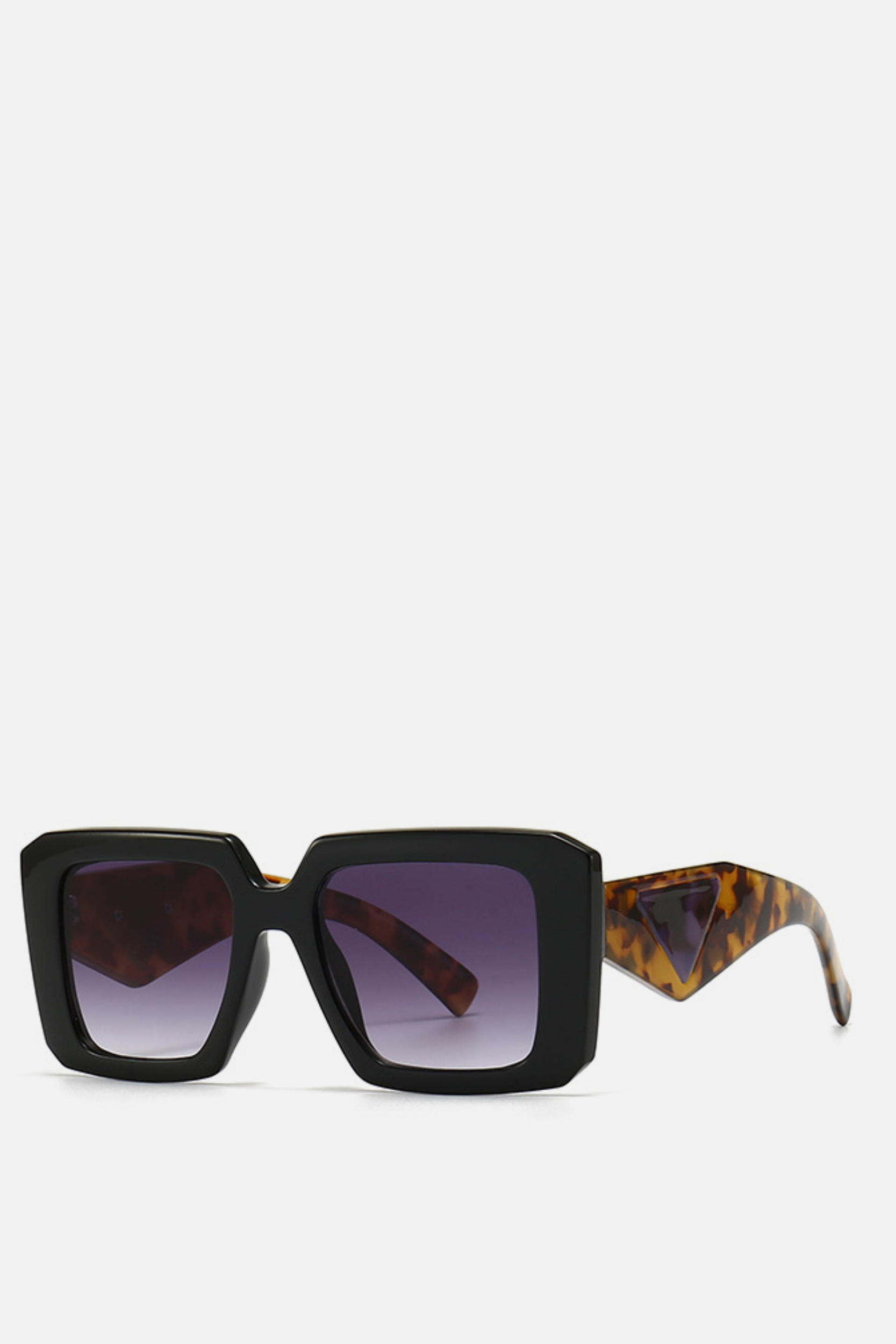 PERU Black Two Tone Square Sunglasses