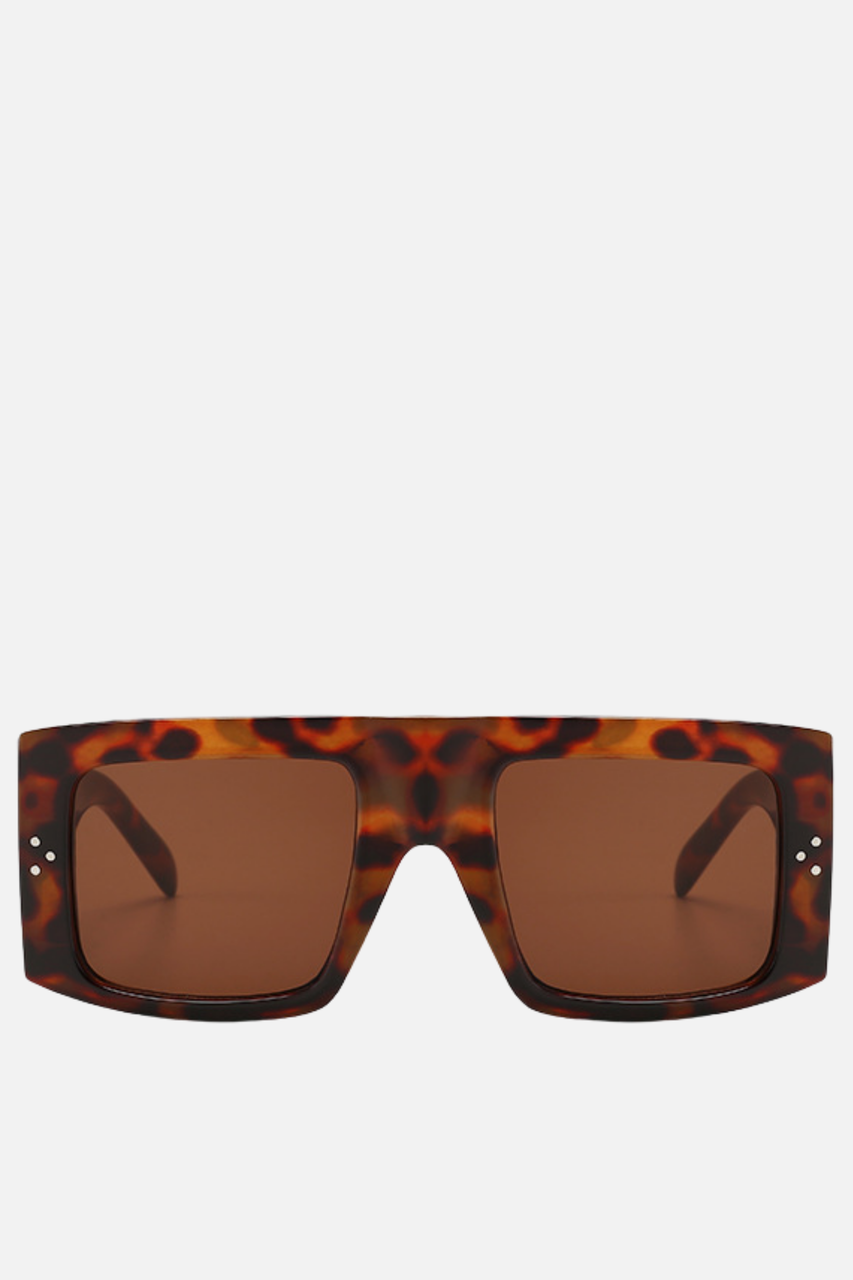 BOSTON Flat Top Leopard Sunglasses