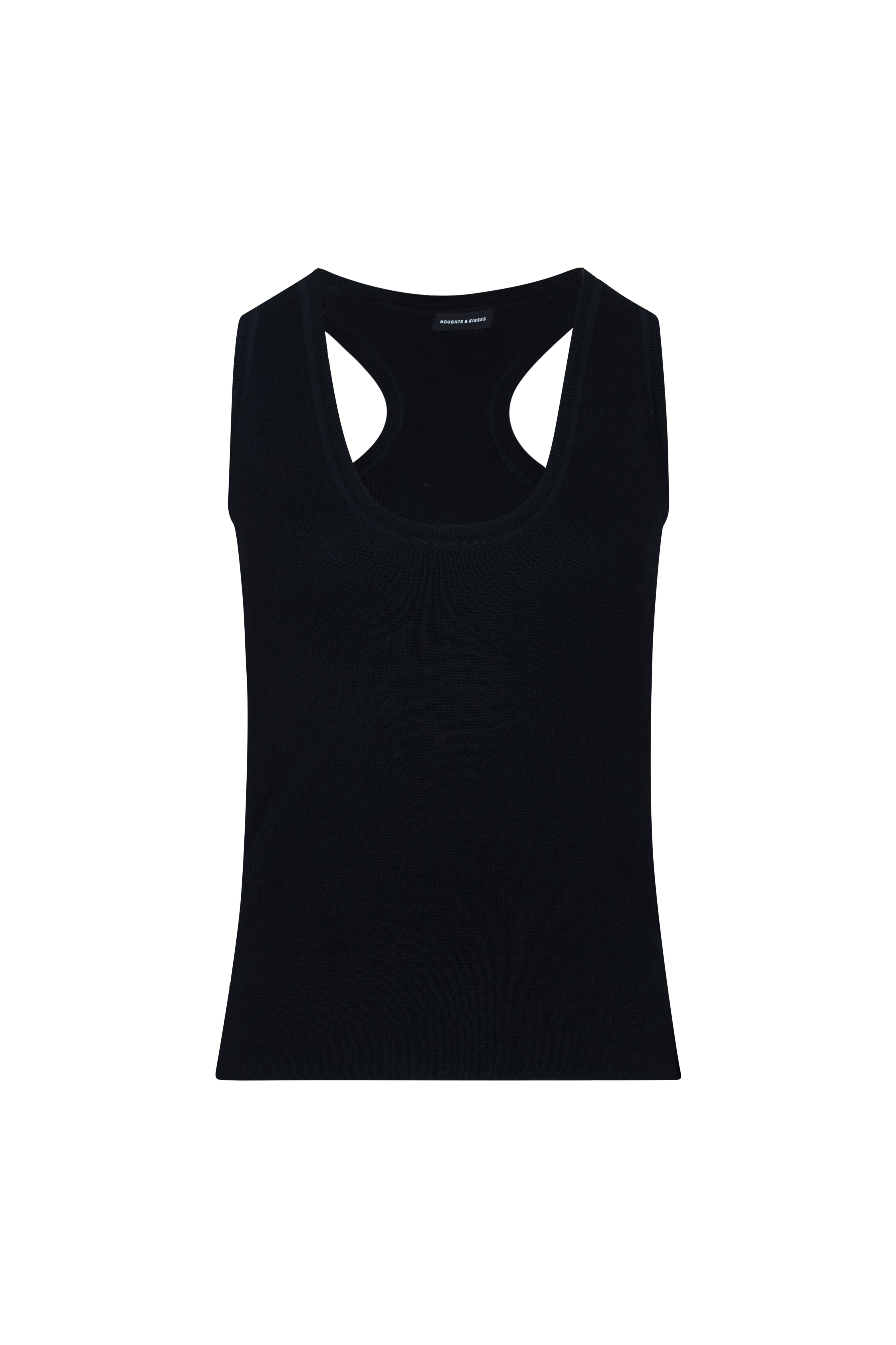 TIA Black Knit Tank Top – Noughts & Kisses
