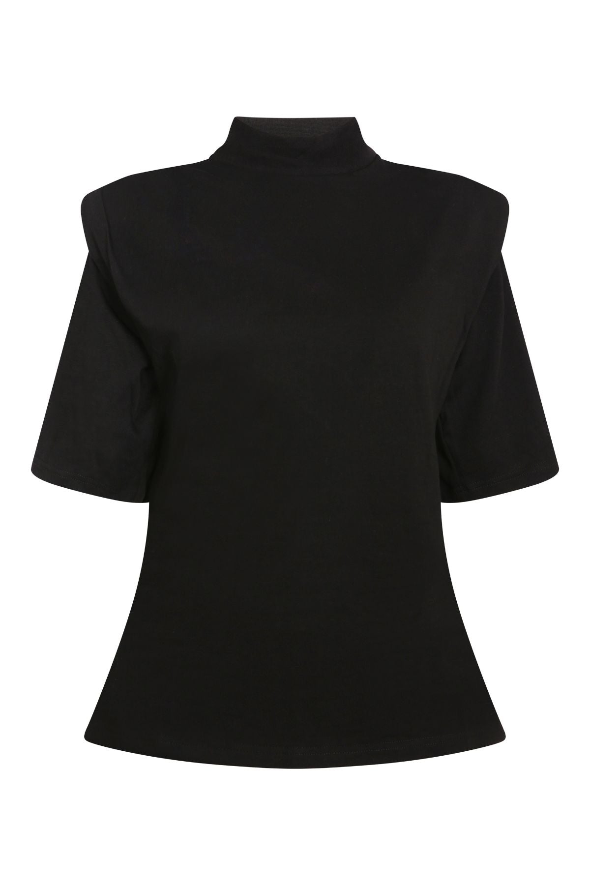 MOLLY Black Shoulder Pad T-Shirt