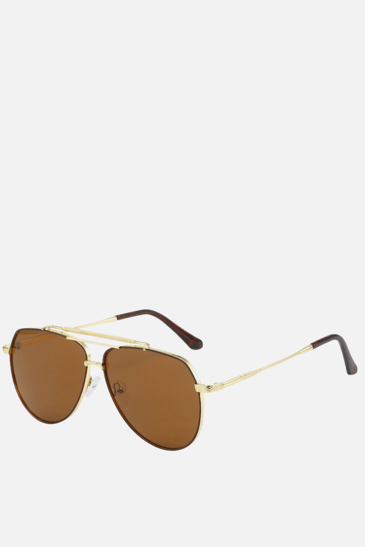 MOSCOW Brown and Gold Oversized Aviators