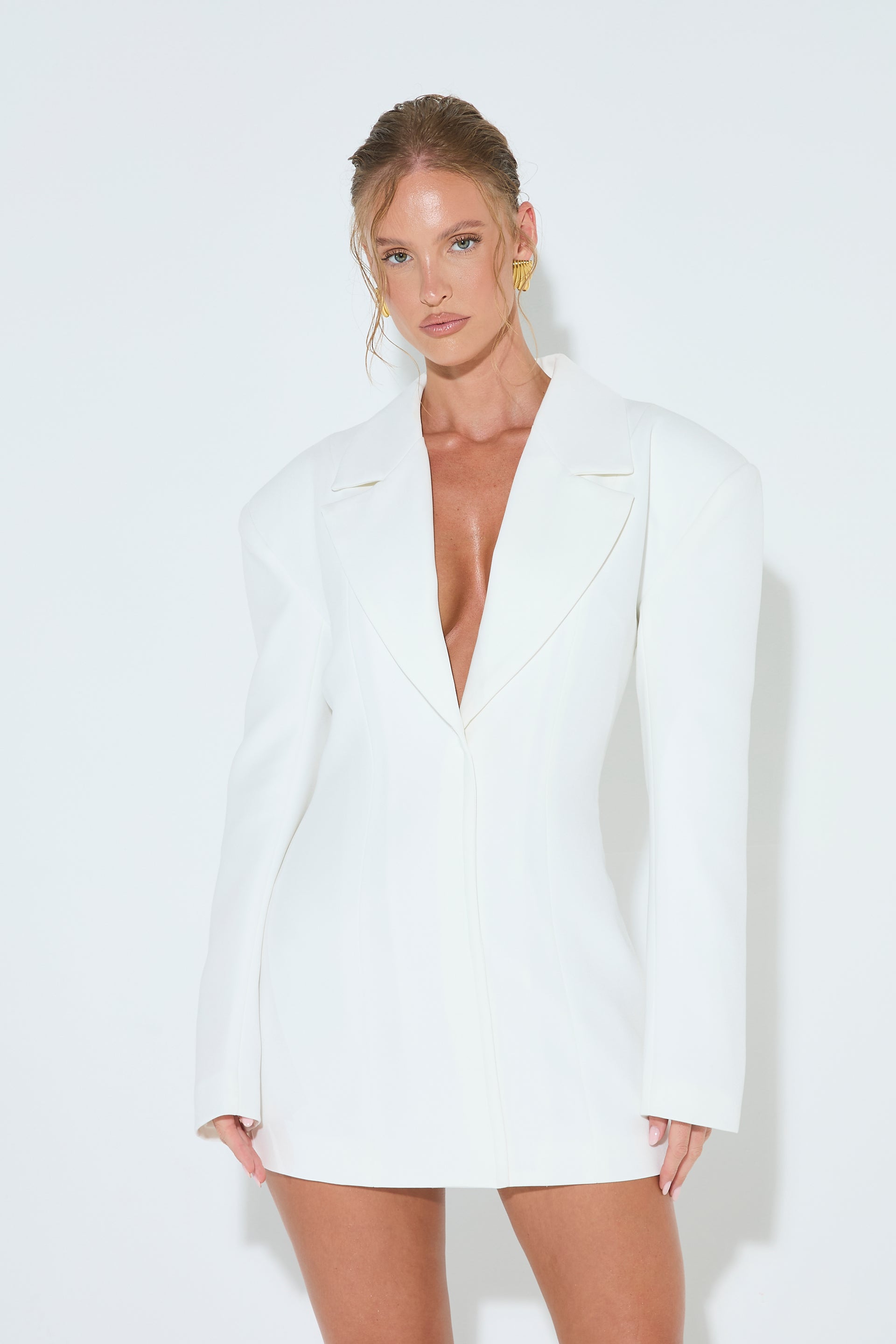 FLAVIA Structured Blazer Dress – Noughts Kisses