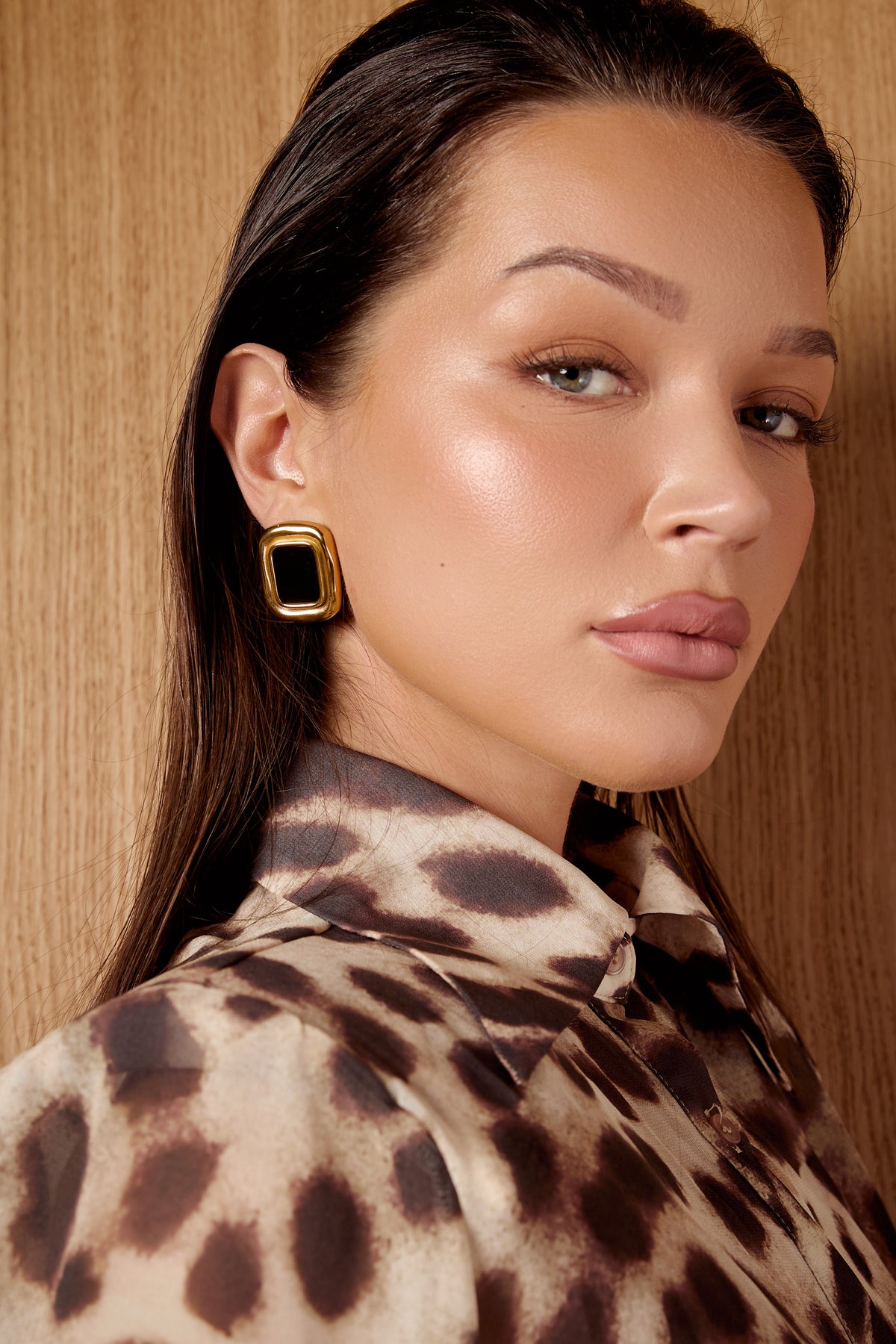 Geometric Square Earrings
