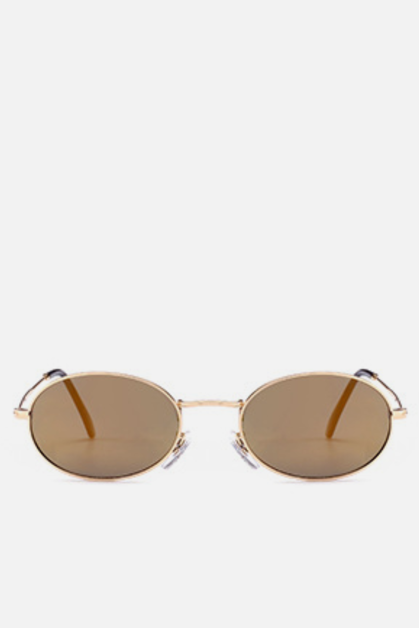 FIJI Gold Mirrored Oval Sunglasses