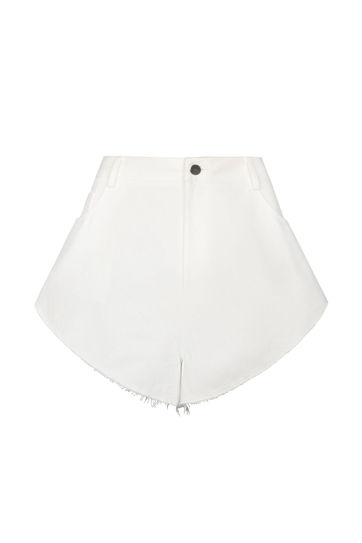 ONA White Butterfly Shorts