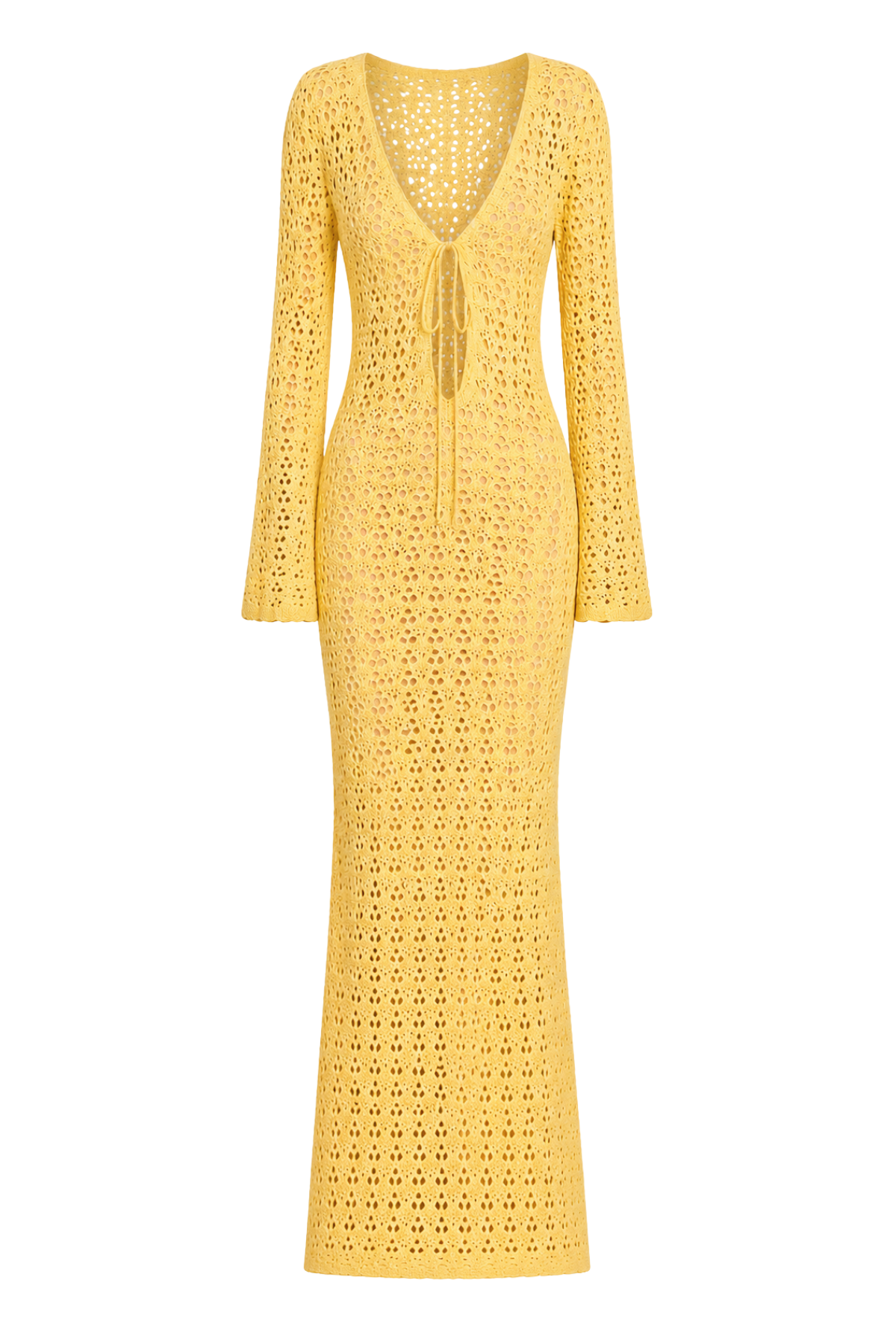 mustard yellow crochet dress ADDISON Mustard Crochet Maxi Dress – Noughts & Kisses