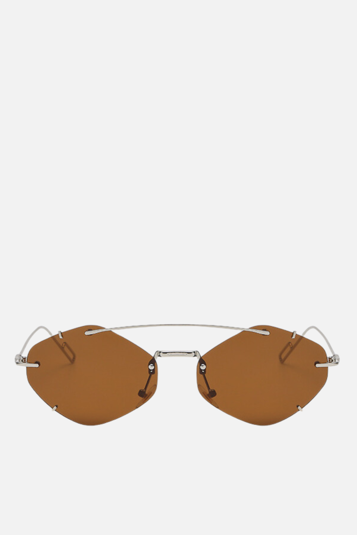 PALMA Hexagon Brown Sunglasses