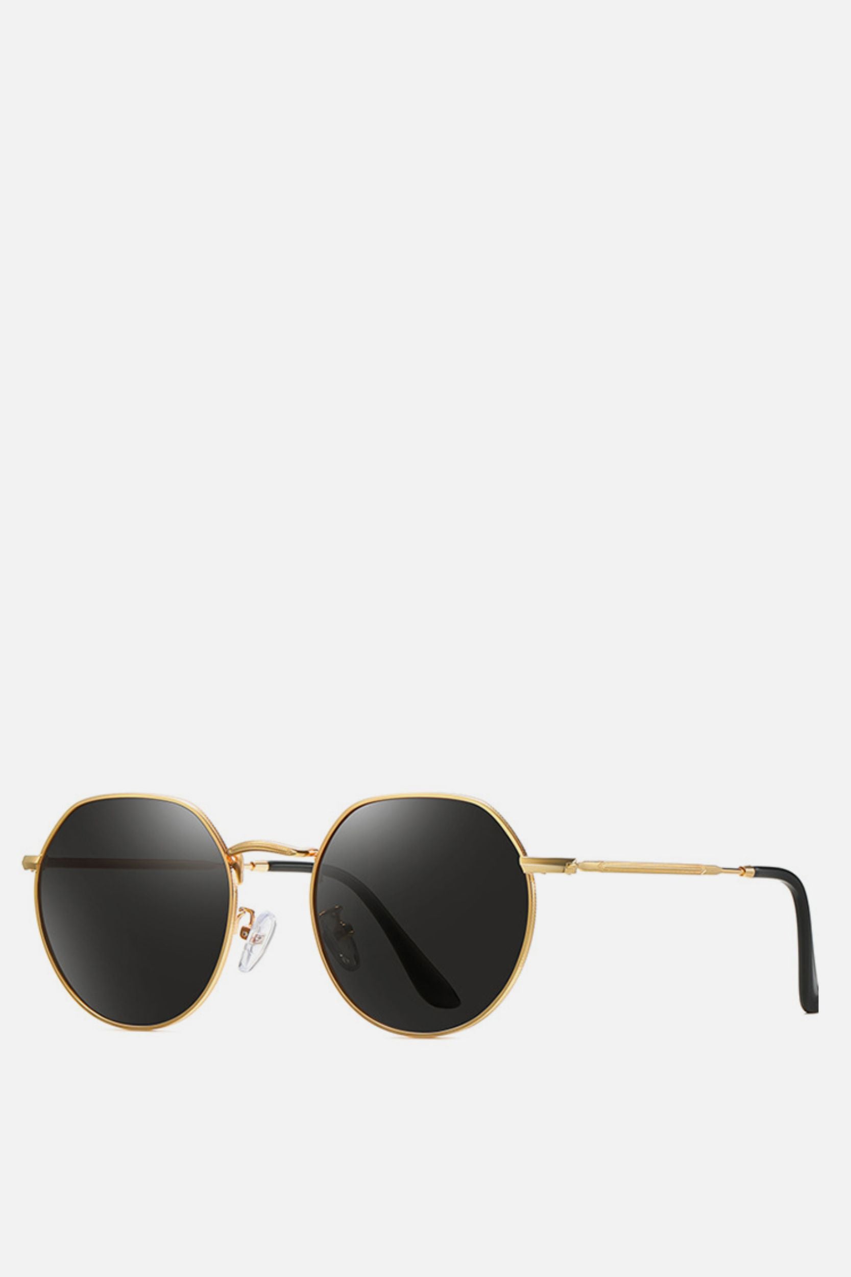 SEVILLE Black Round Sunglasses