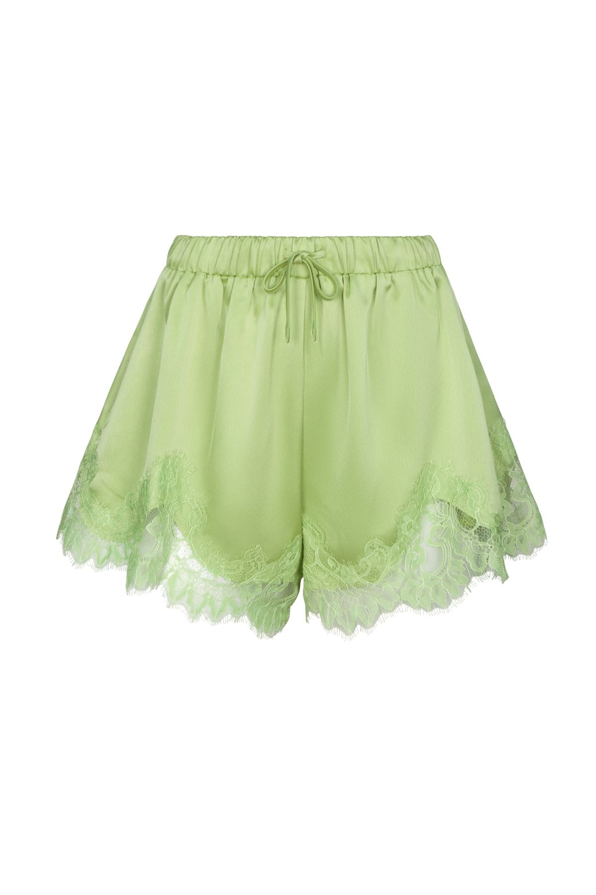 LEOLA Lime Lace Shorts