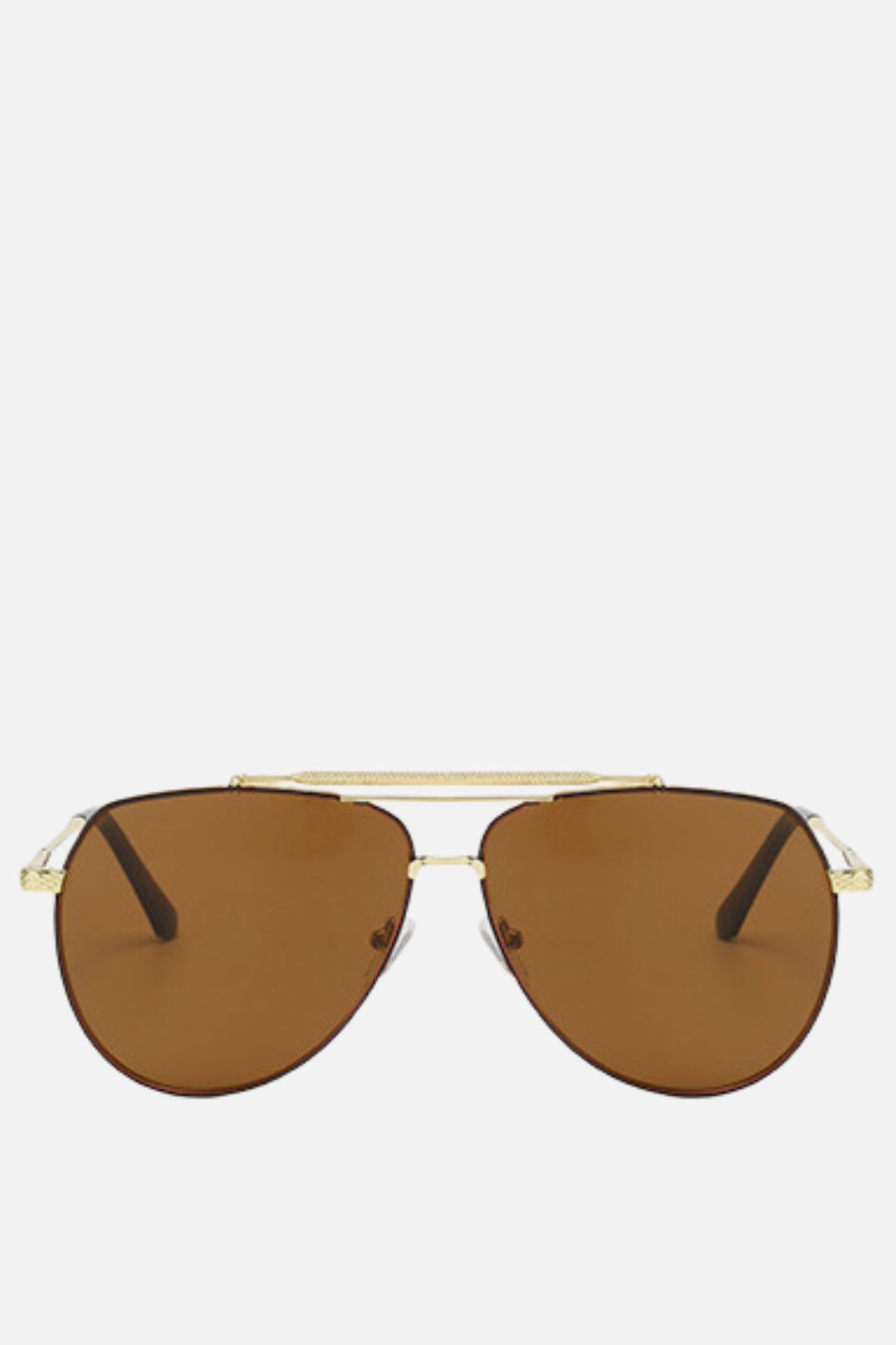MOSCOW Brown and Gold Oversized Aviators