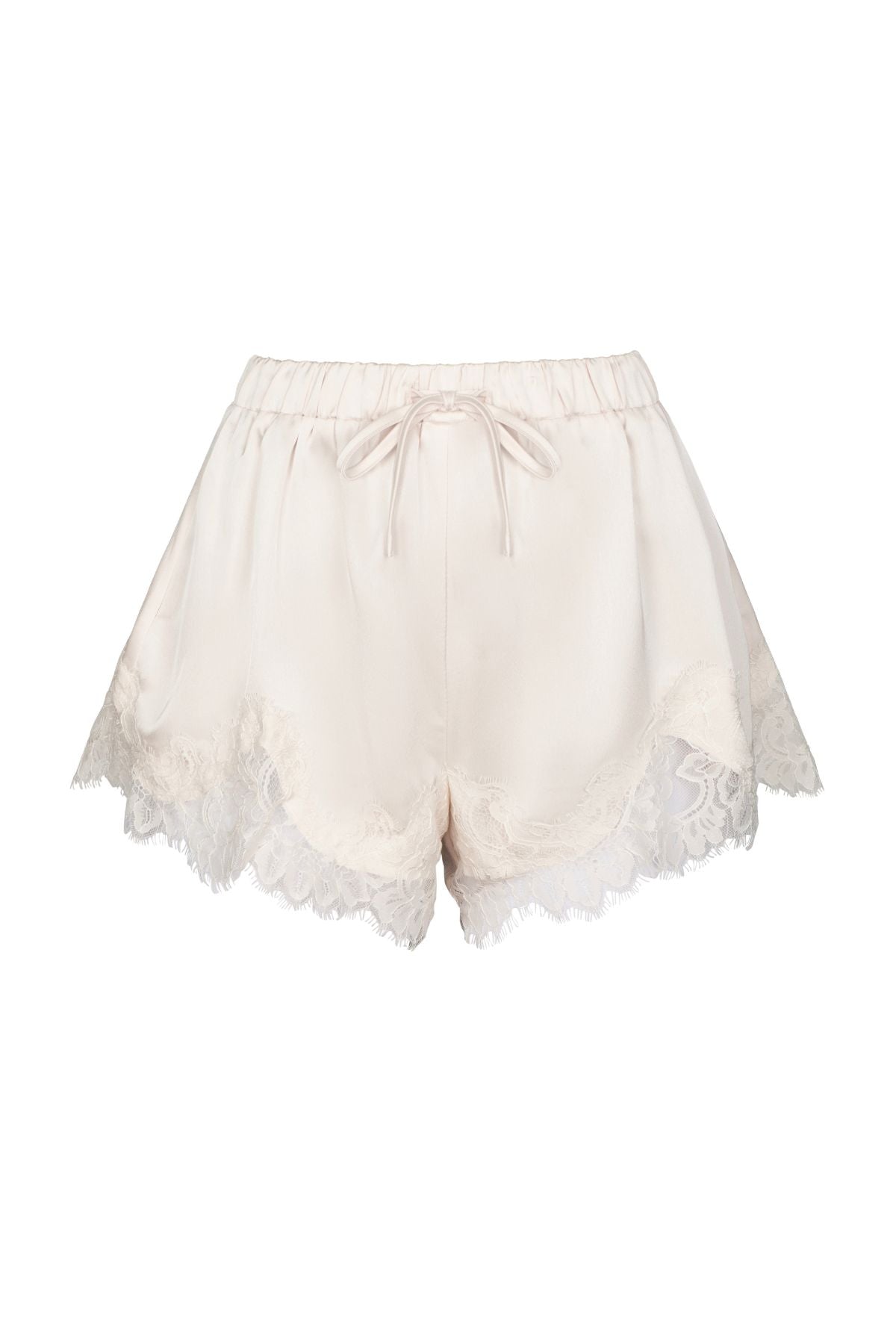 LEOLA Cream Lace Shorts