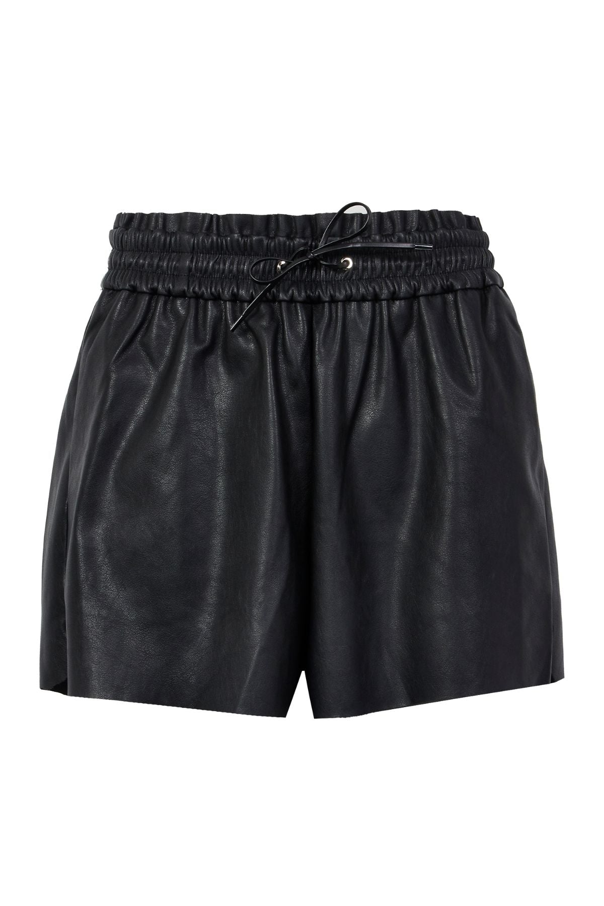 MARISA Black PU Shorts