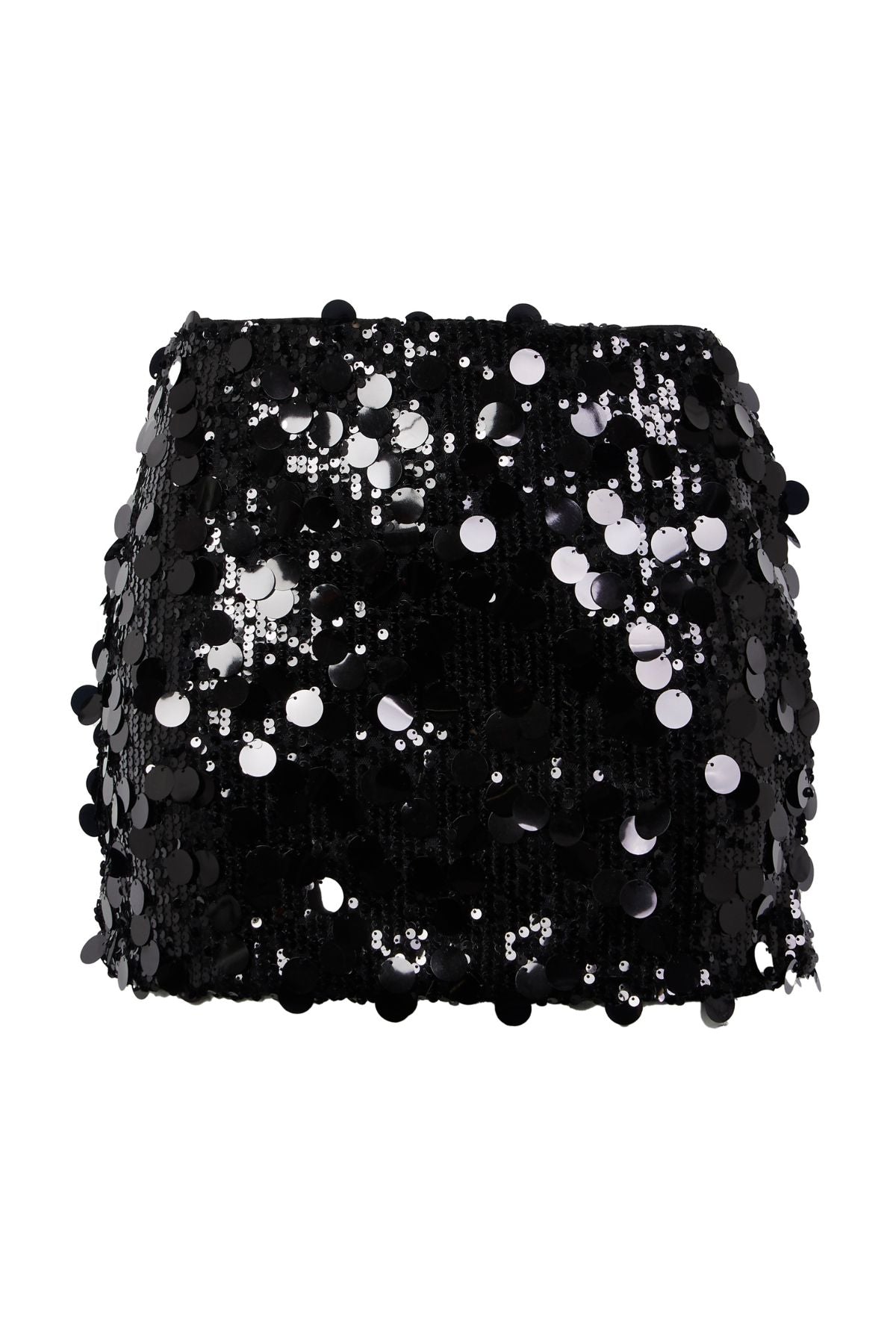 VIVI Black Sequin Mini Skirt