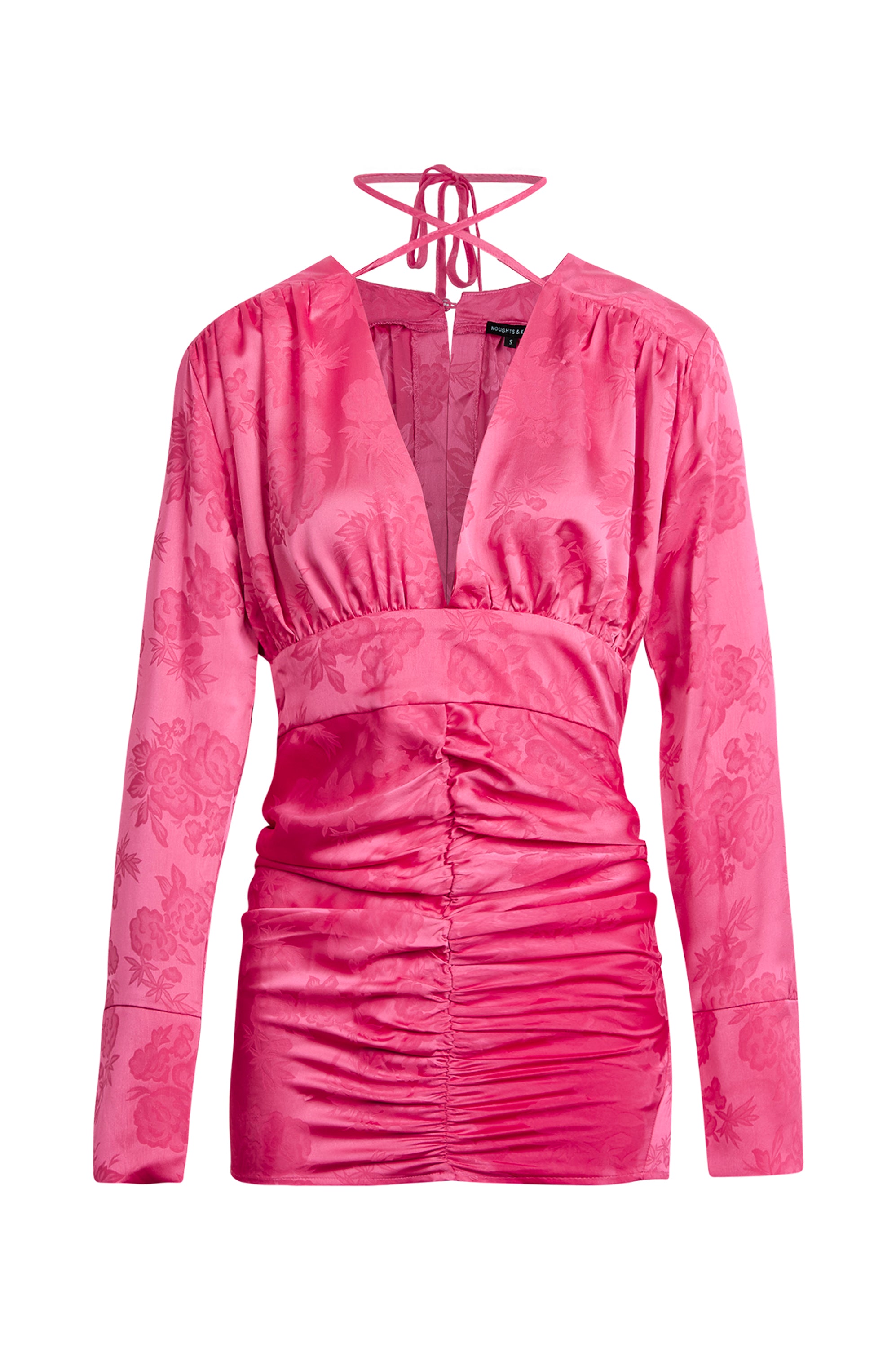 BRIGITTA Pink Floral Mini Dress
