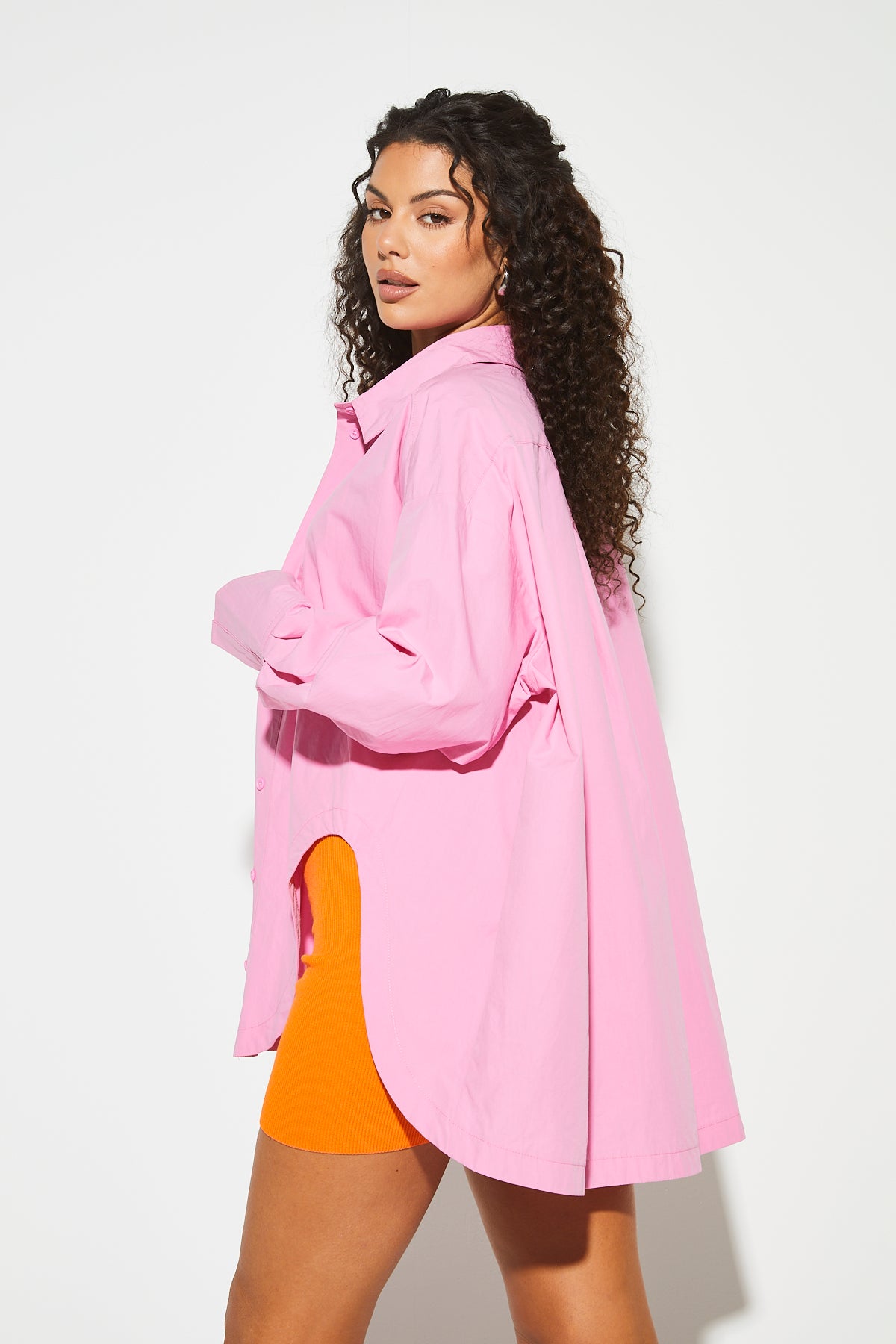 ALENA Pink Oversized Shirt