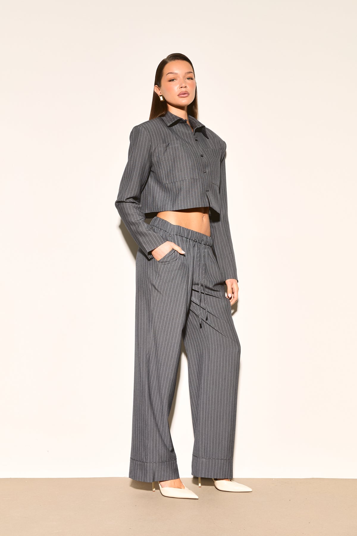 AYLA Pinstripe Trousers