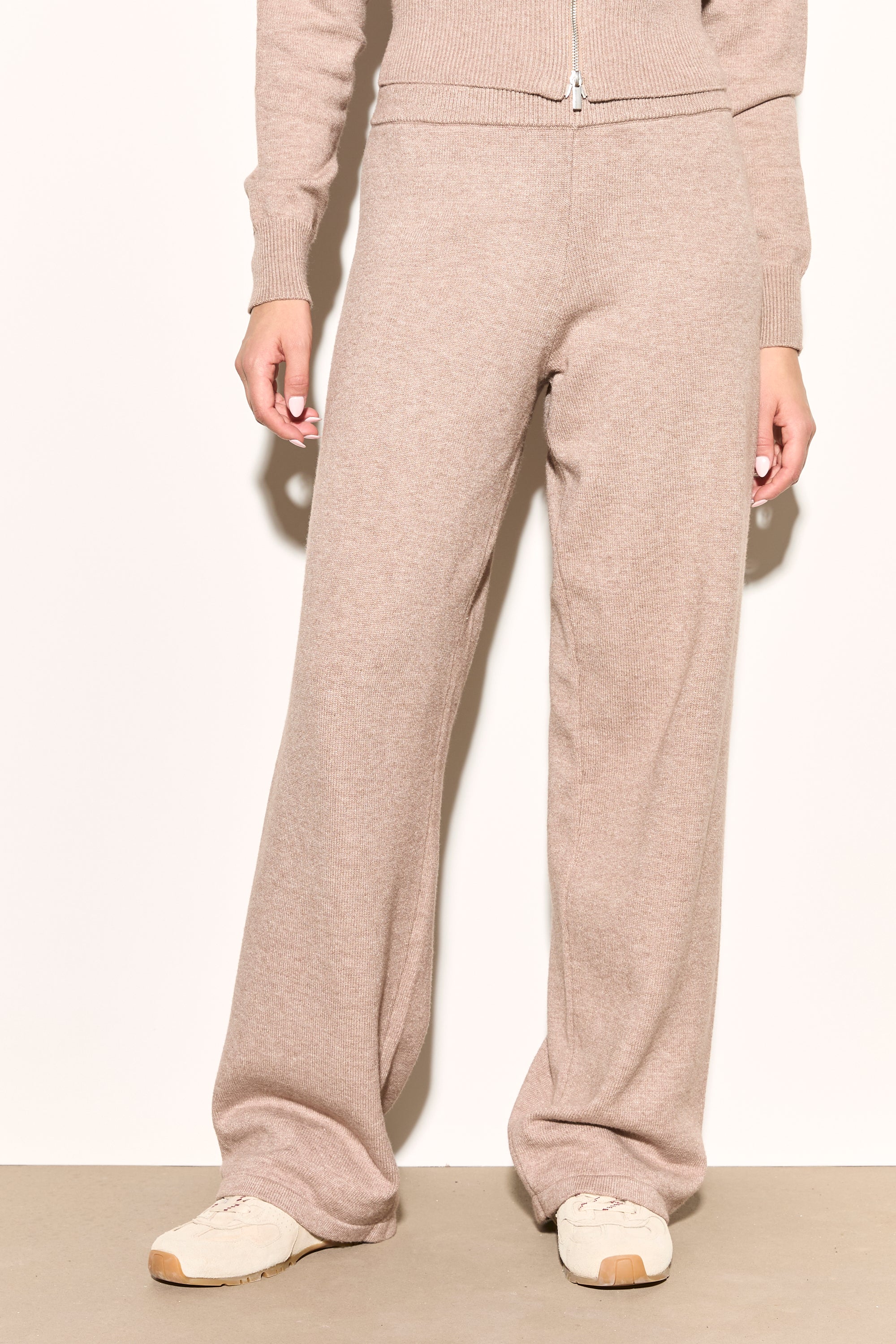 ESME Taupe Knit Trousers – Noughts & Kisses