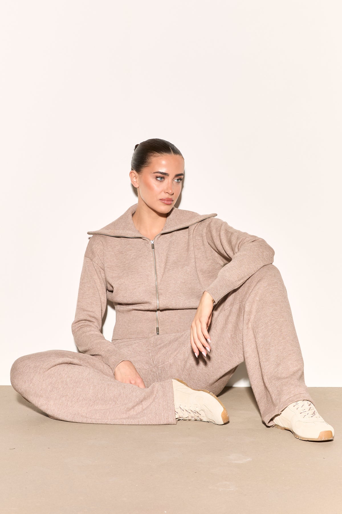 RIA Zip Up Knit Jumper