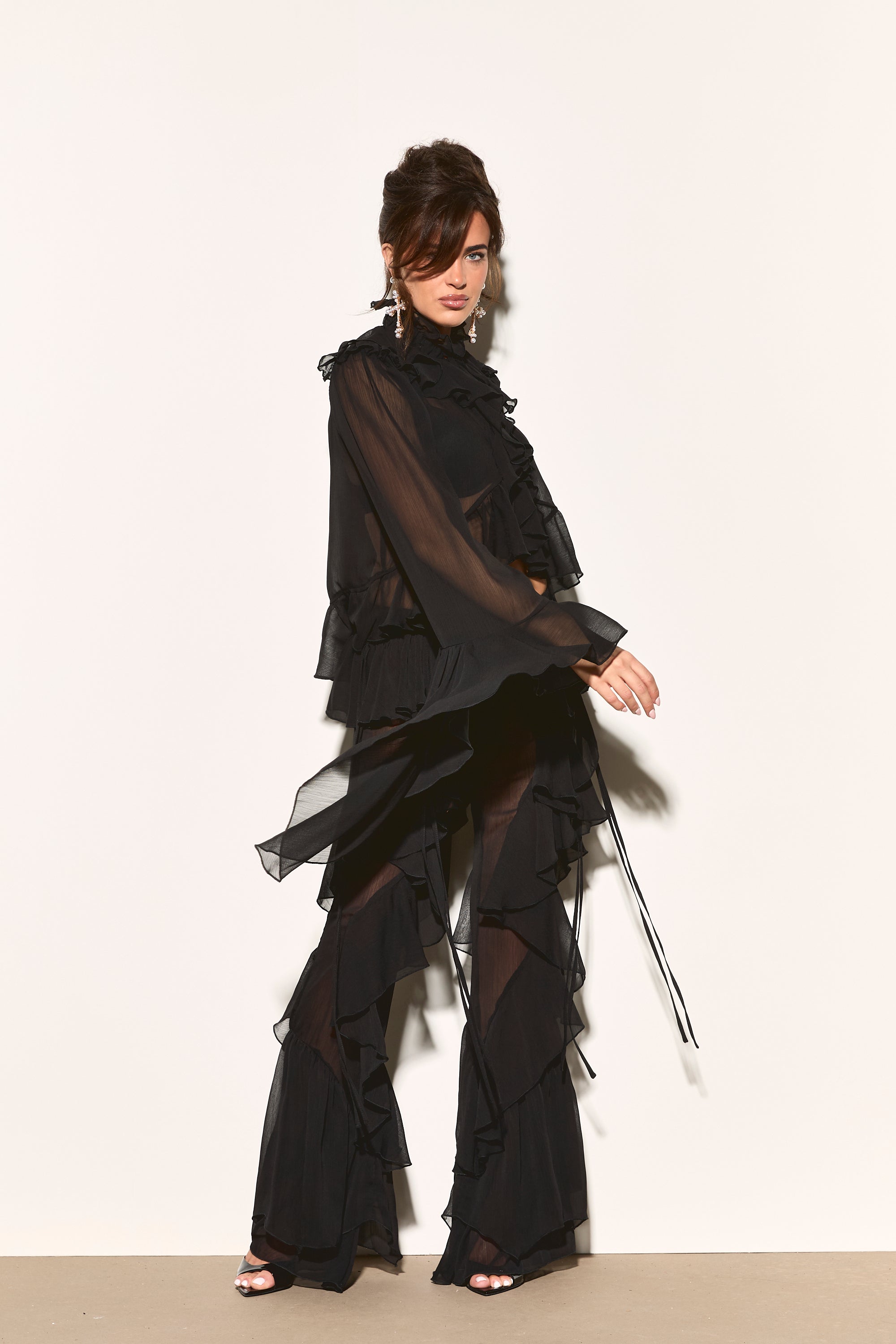 next black tie shirt