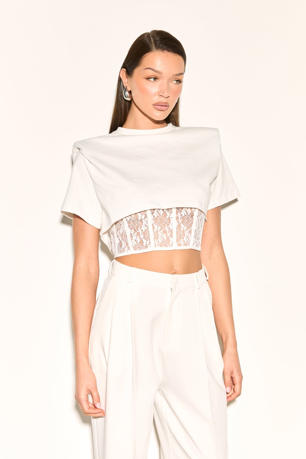 CLARA Lace Corset T Shirt