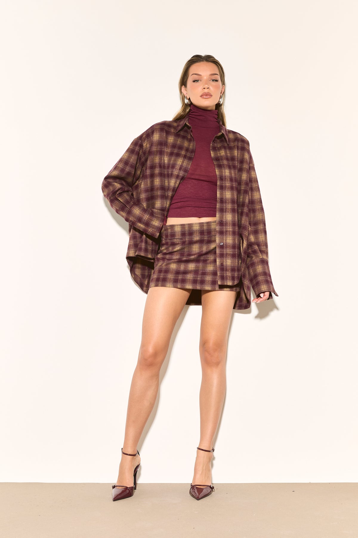 PALMER Check Mini Skirt