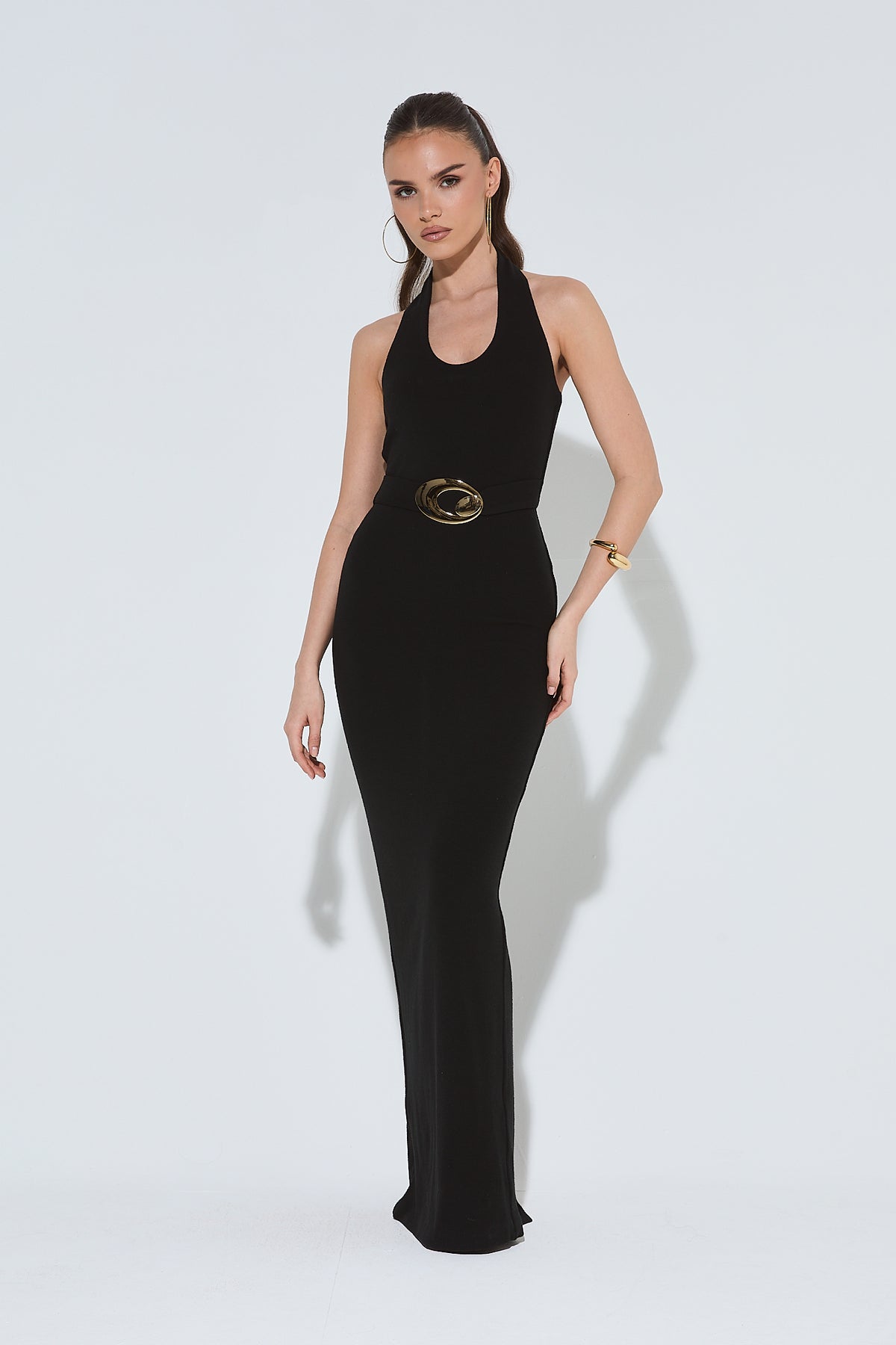 JULIA Halterneck Maxi Dress