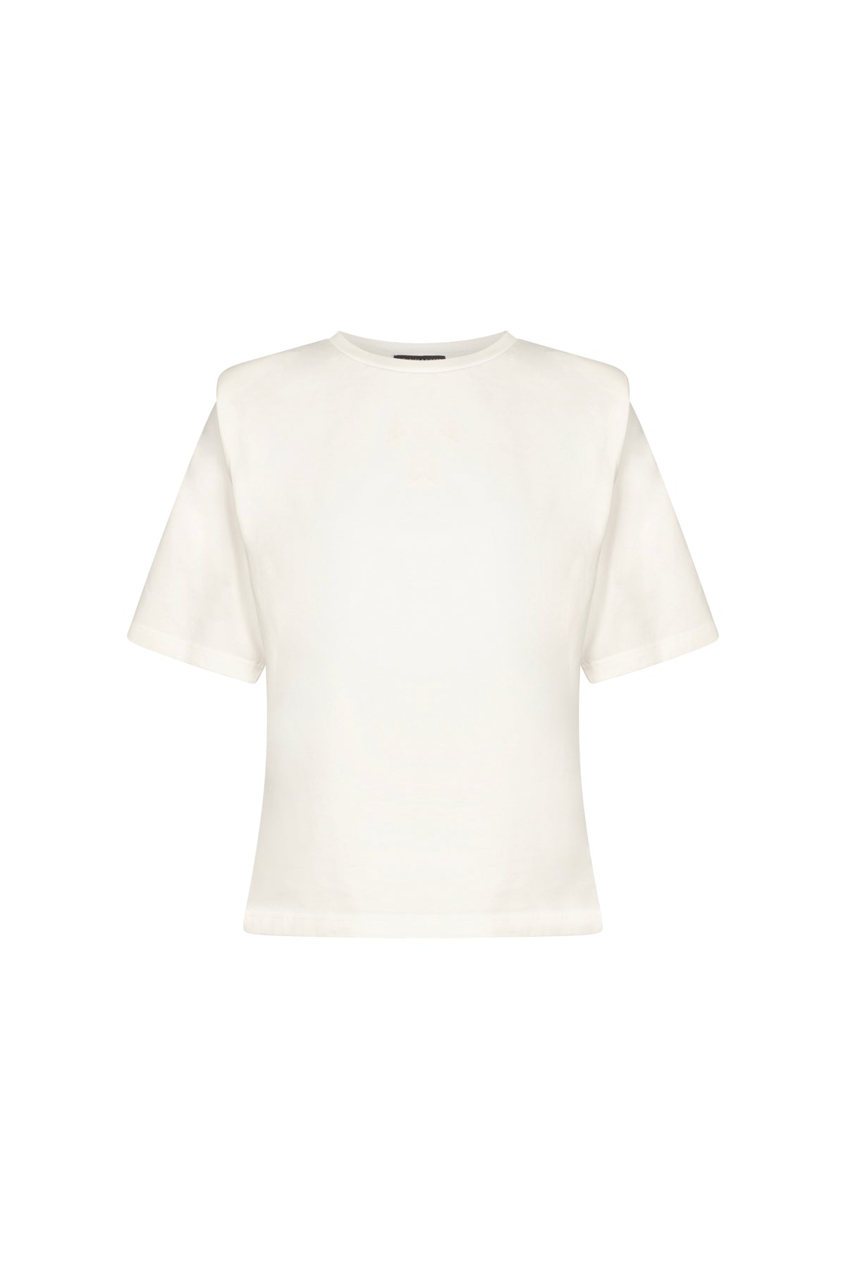 GISELE Off White Shoulder Pad T-Shirt