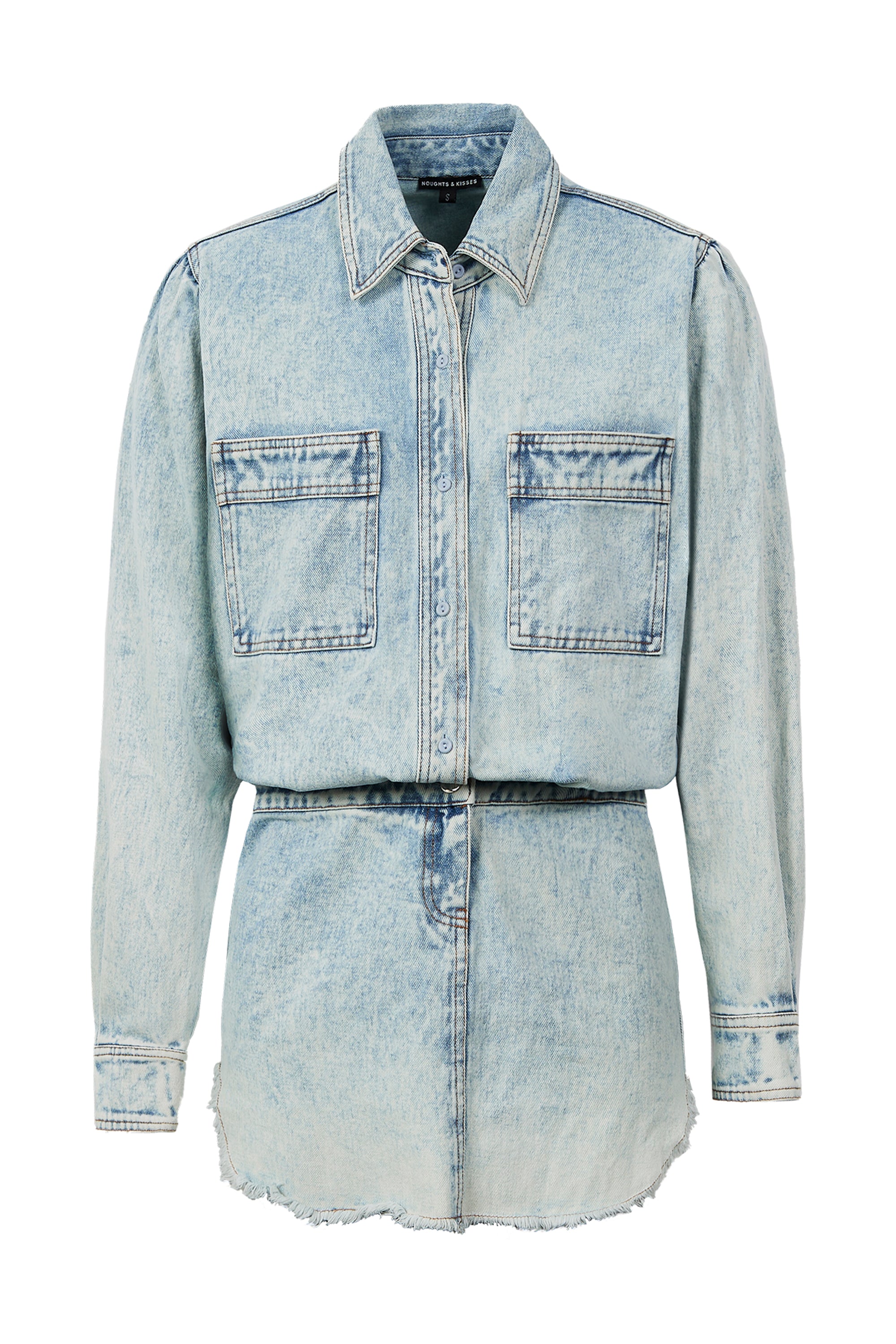 ROMY Frayed Denim Dress