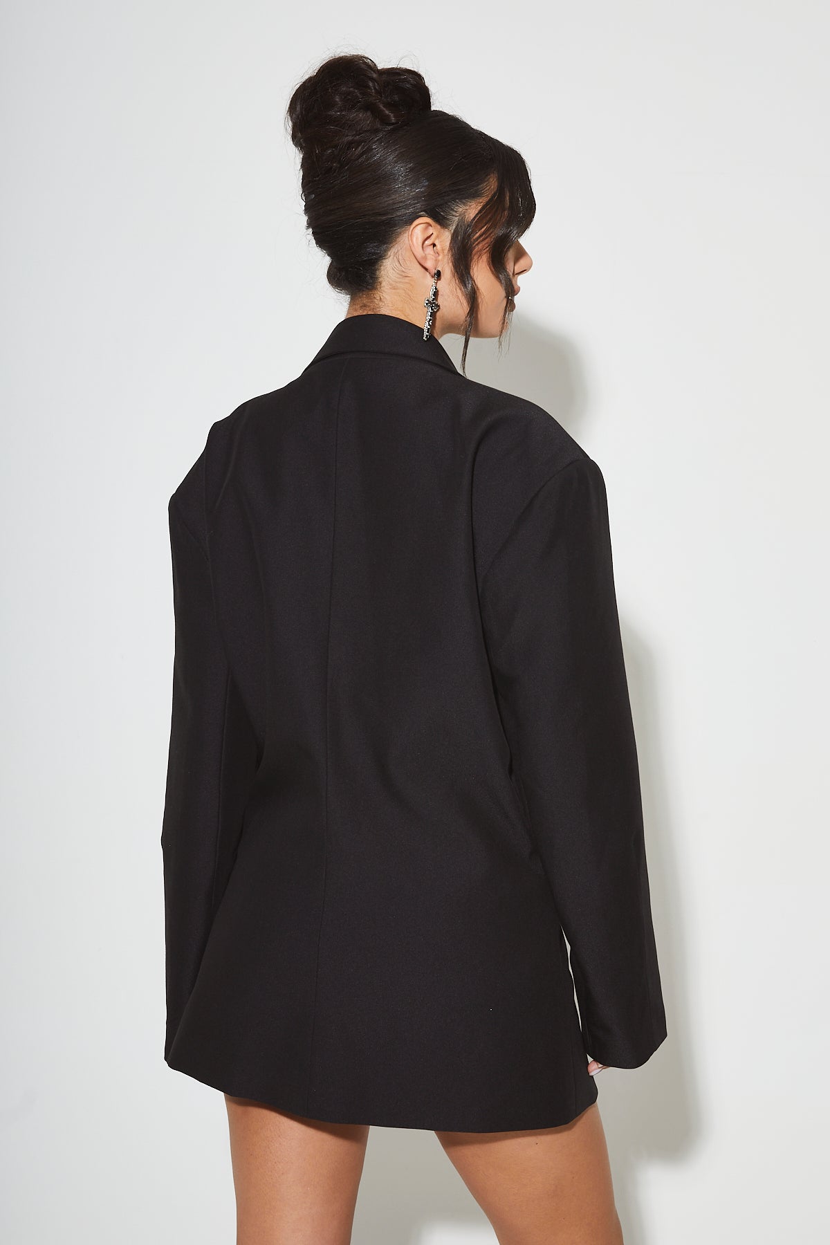 WREN Black Oversized Boxy Blazer