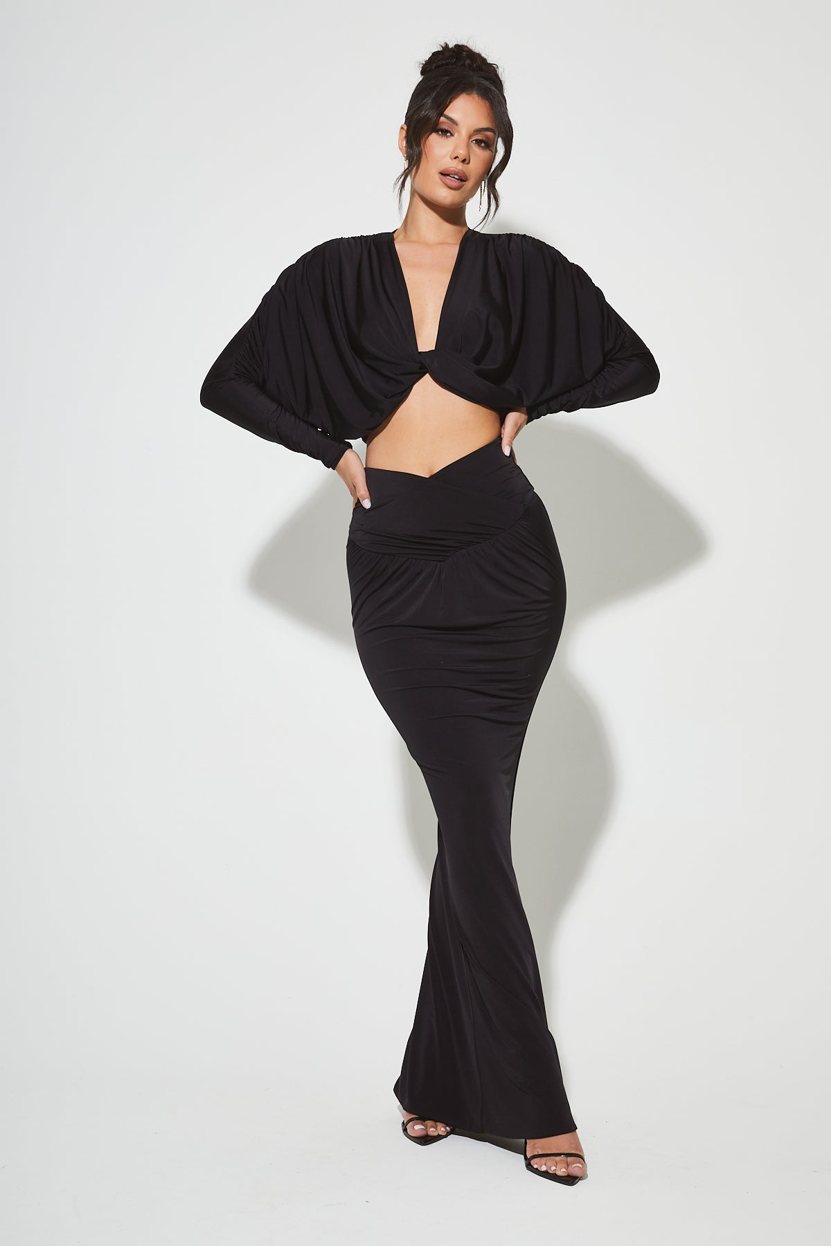 MARGOT Black Twist Maxi Co Ord