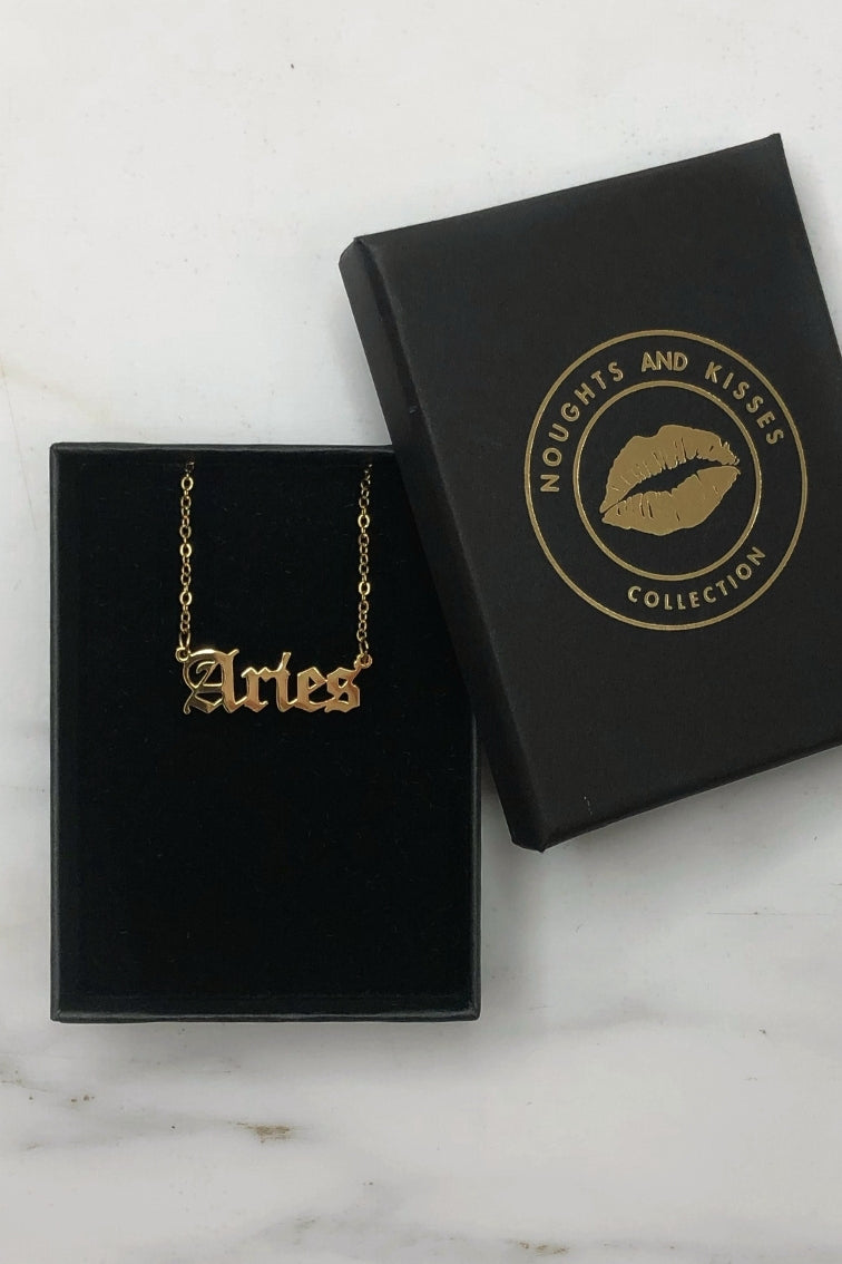 Star Sign Necklace - Gold