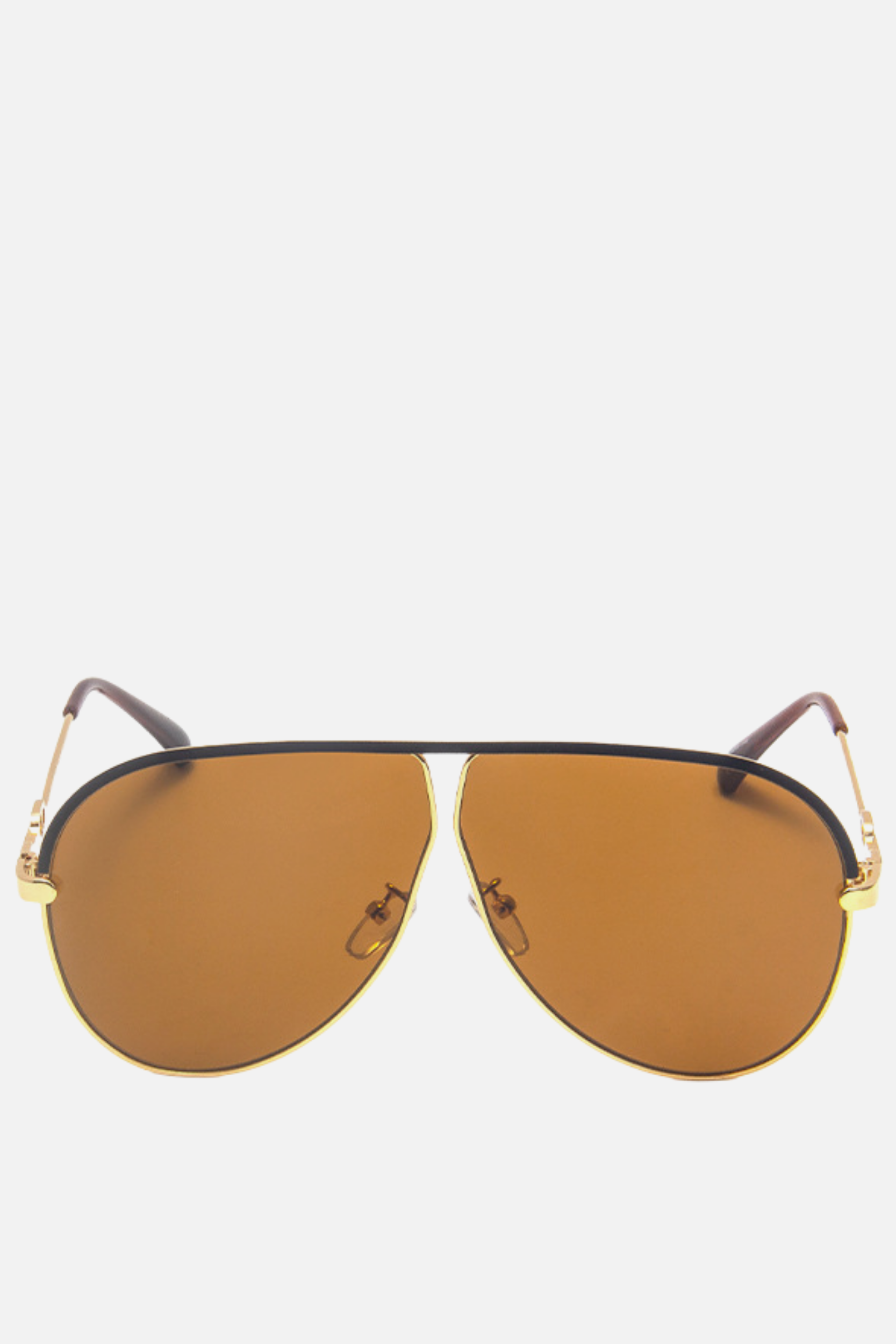 MESSINA Brown Oversized Aviators