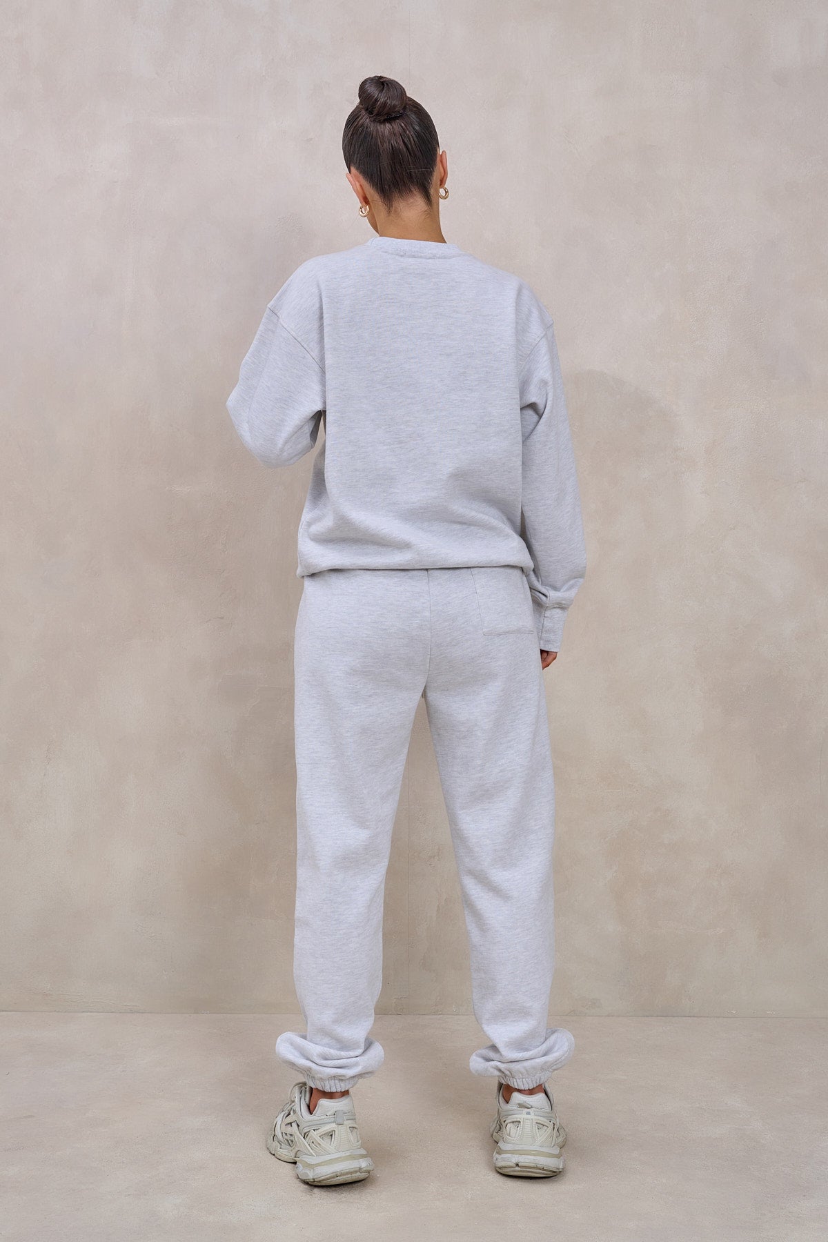 NOBODY'S WIFE Marl Grey Tracksuit