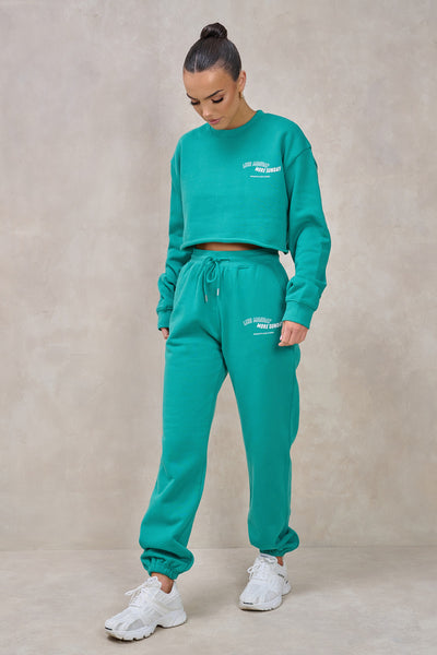 Green joggers set clearance
