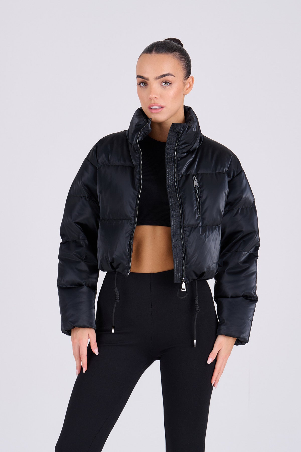 GIA Cropped Down Puffa Coat – Noughts & Kisses