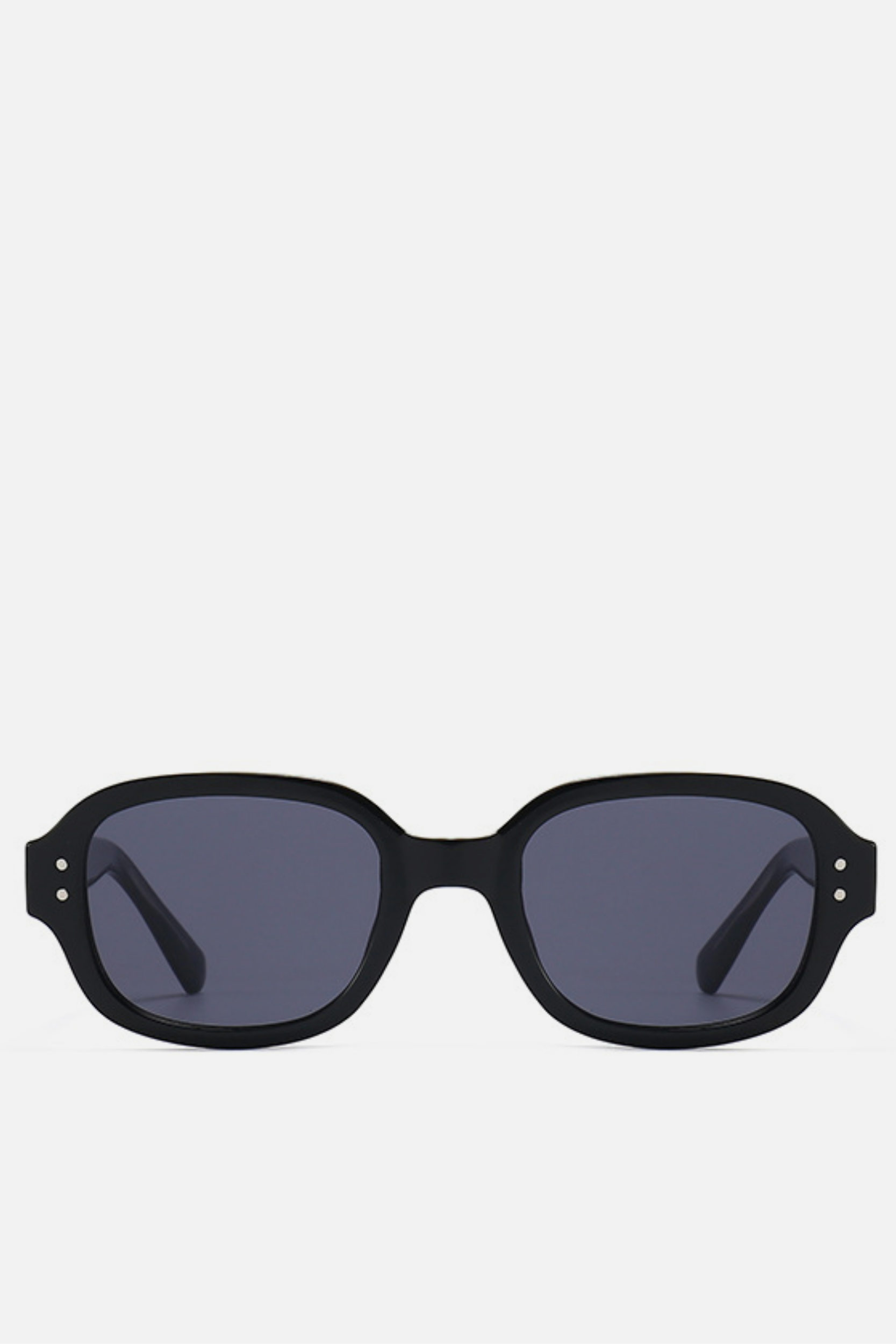 SICILY Black Rounded Sunglasses