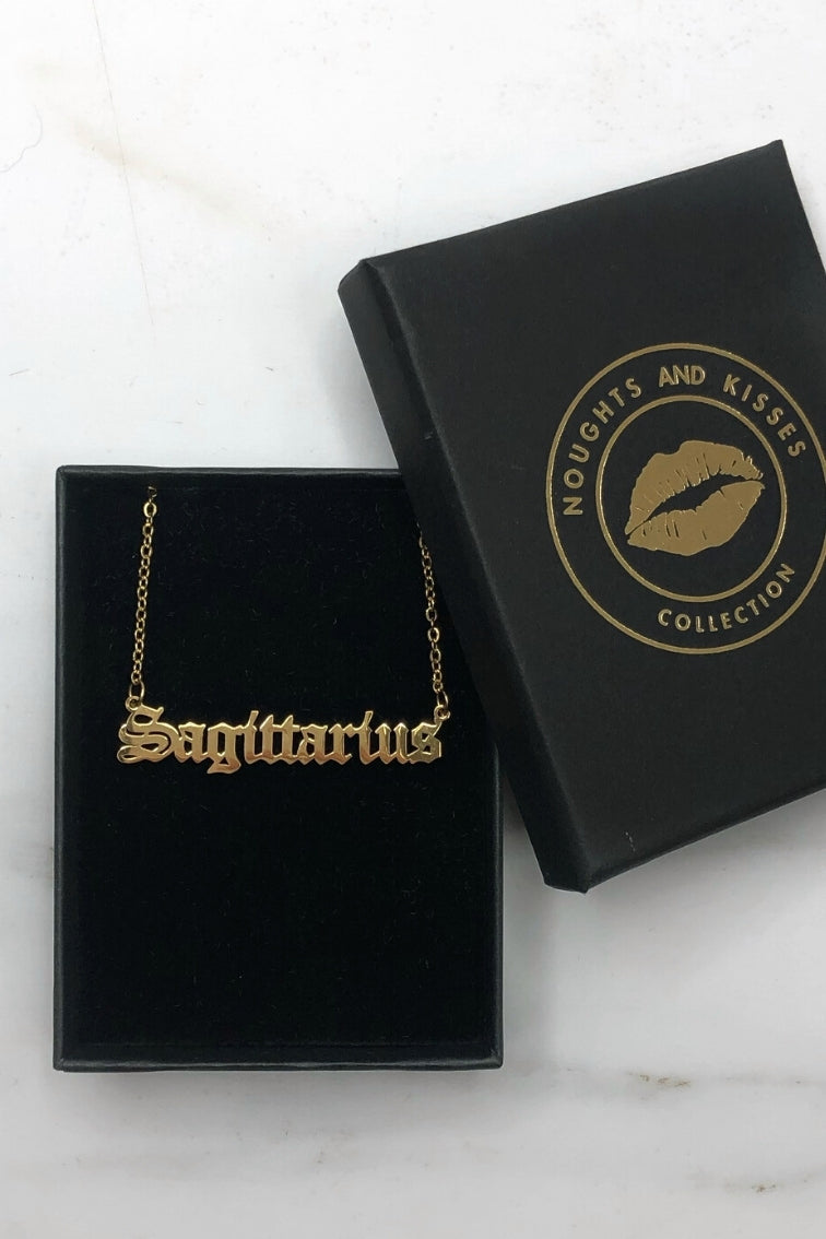 Star Sign Necklace - Gold