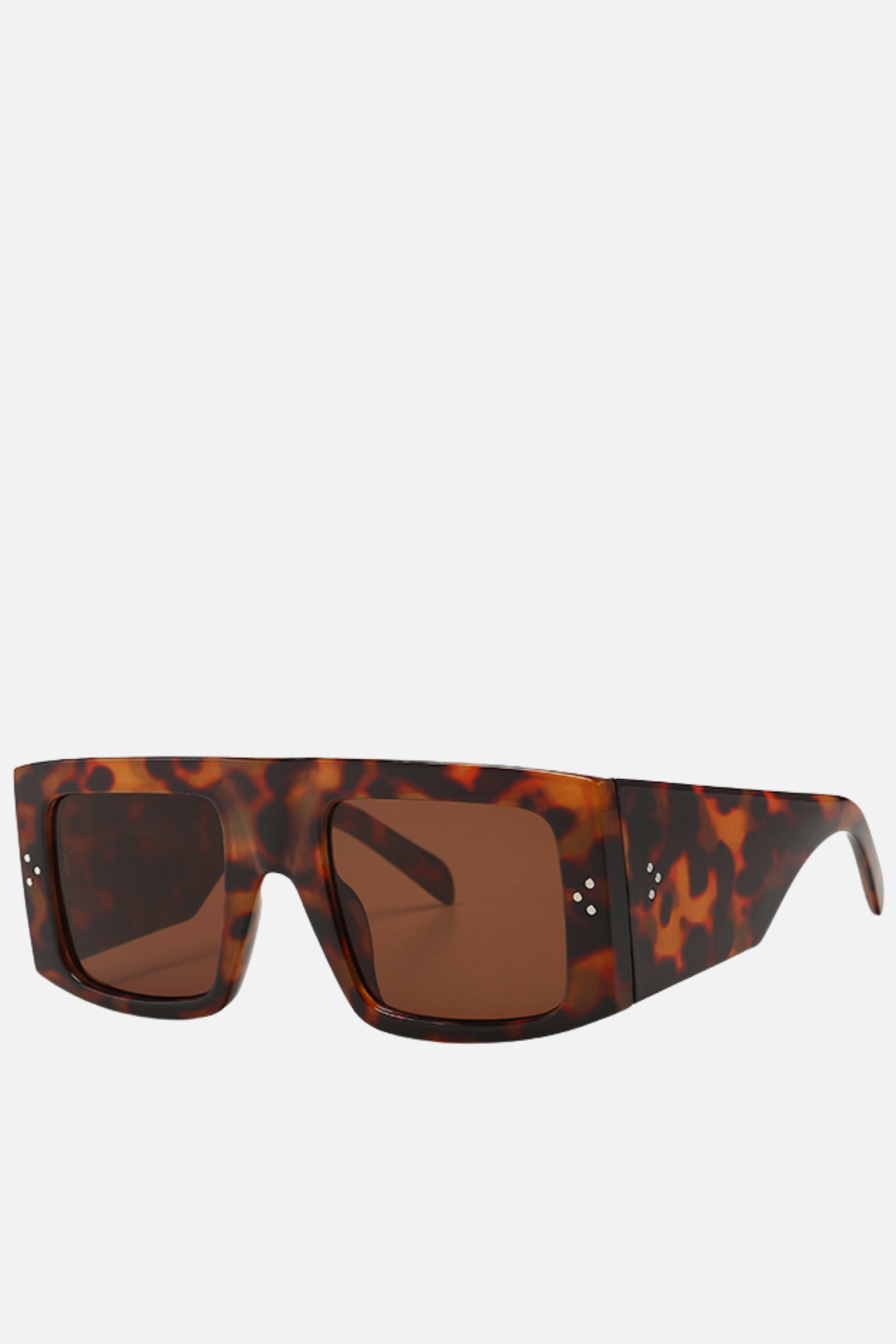 BOSTON Flat Top Leopard Sunglasses