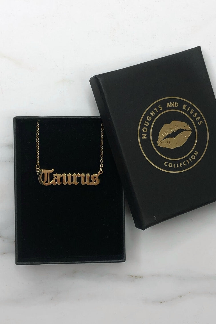 Star Sign Necklace - Gold