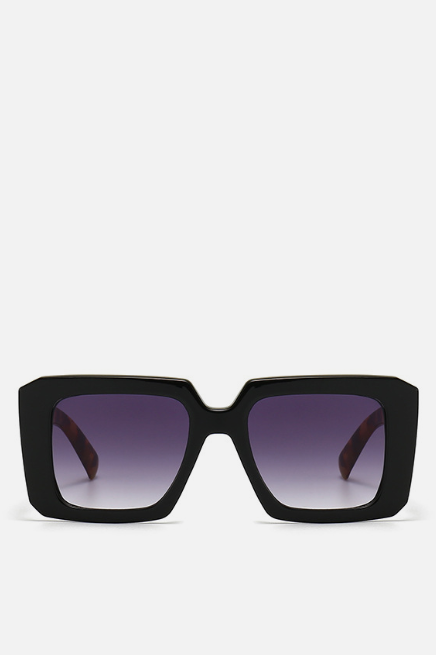 PERU Black Two Tone Square Sunglasses