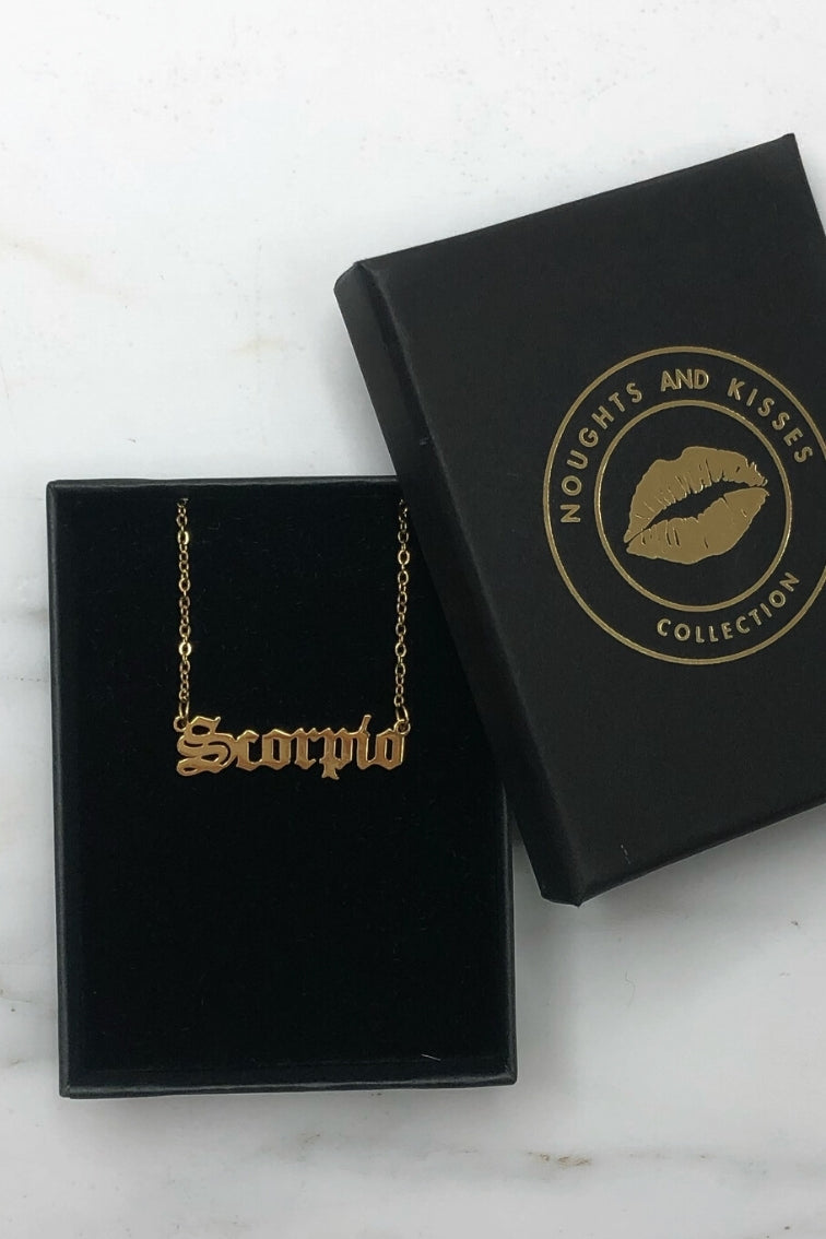 Star Sign Necklace - Gold