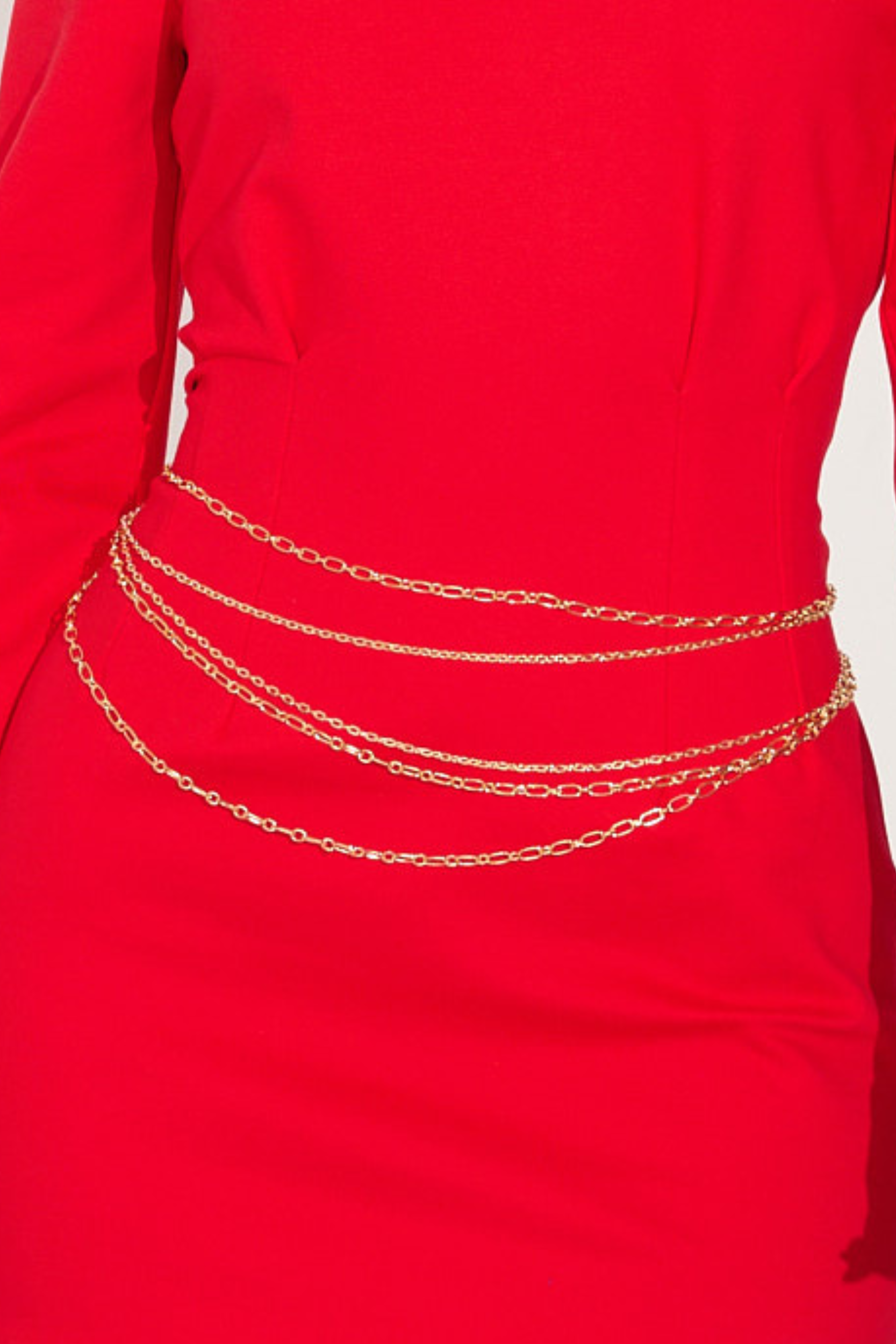 Multi Layer Gold Chain Belt