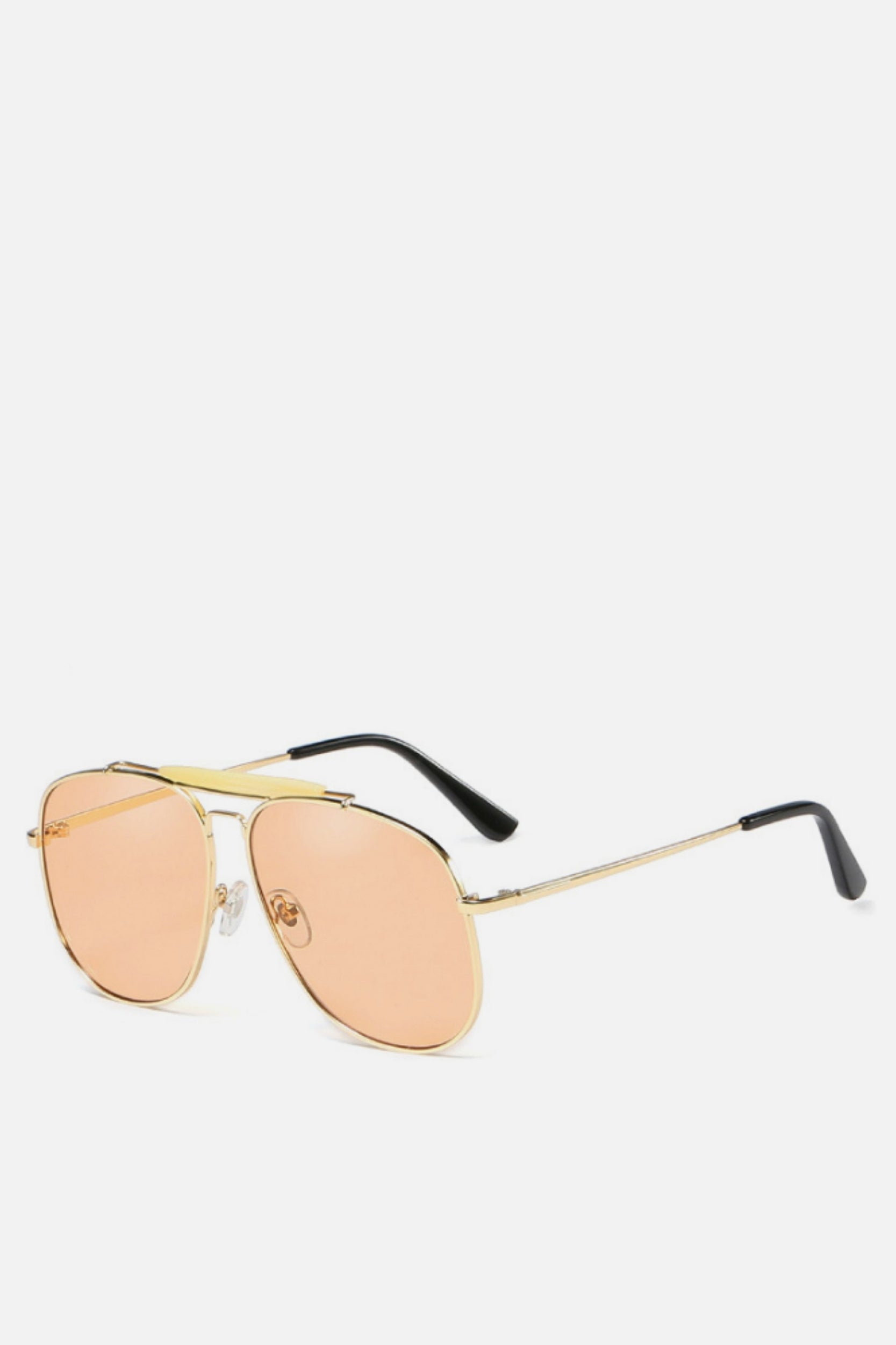 Maldives Oversized Peach Aviators - noughts&kisses